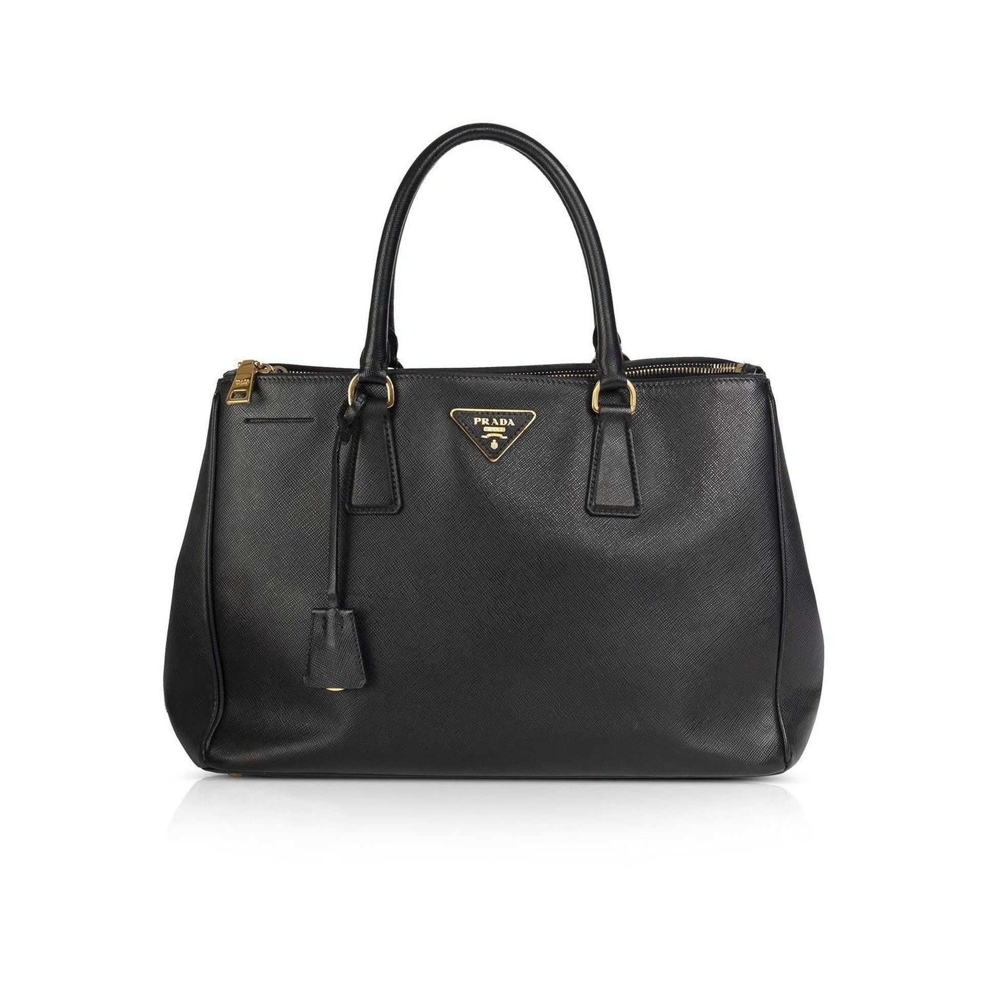 Prada Medium Saffiano Lux Galleria Double Zip Tote