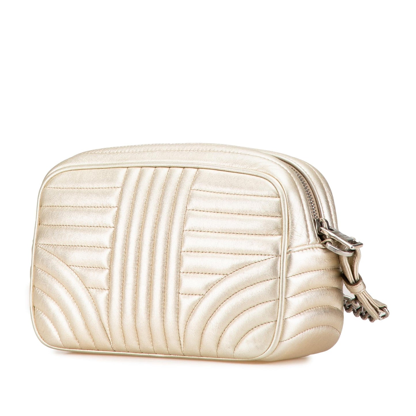 Prada Metallic Nappa Impunture Diagramme Camera Bag (SHG-kI9IjU)