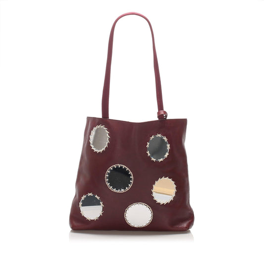 Prada Leather Mirror Tote ( )