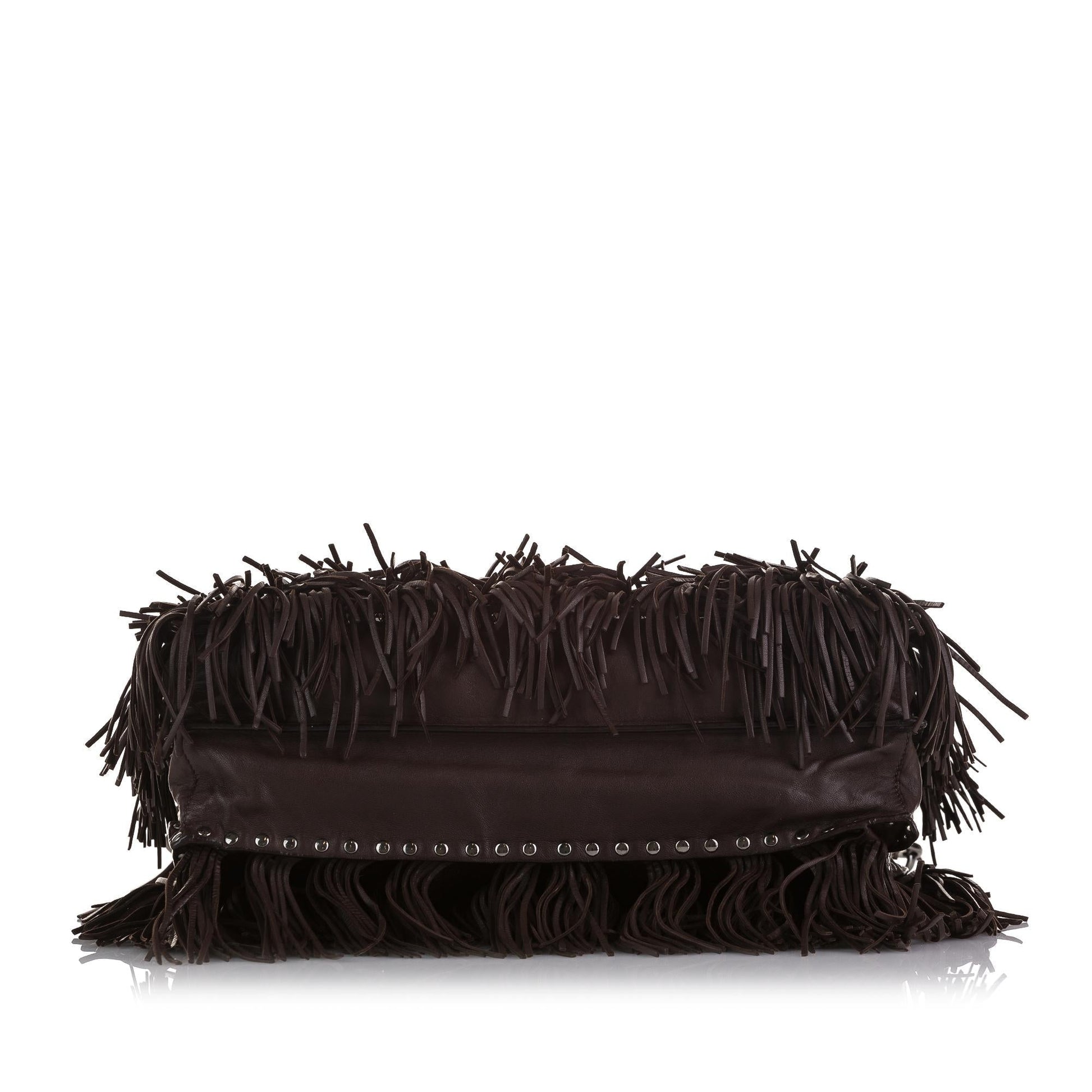 Prada Nappa Fringe Satchel (SHG-cqu8wr)