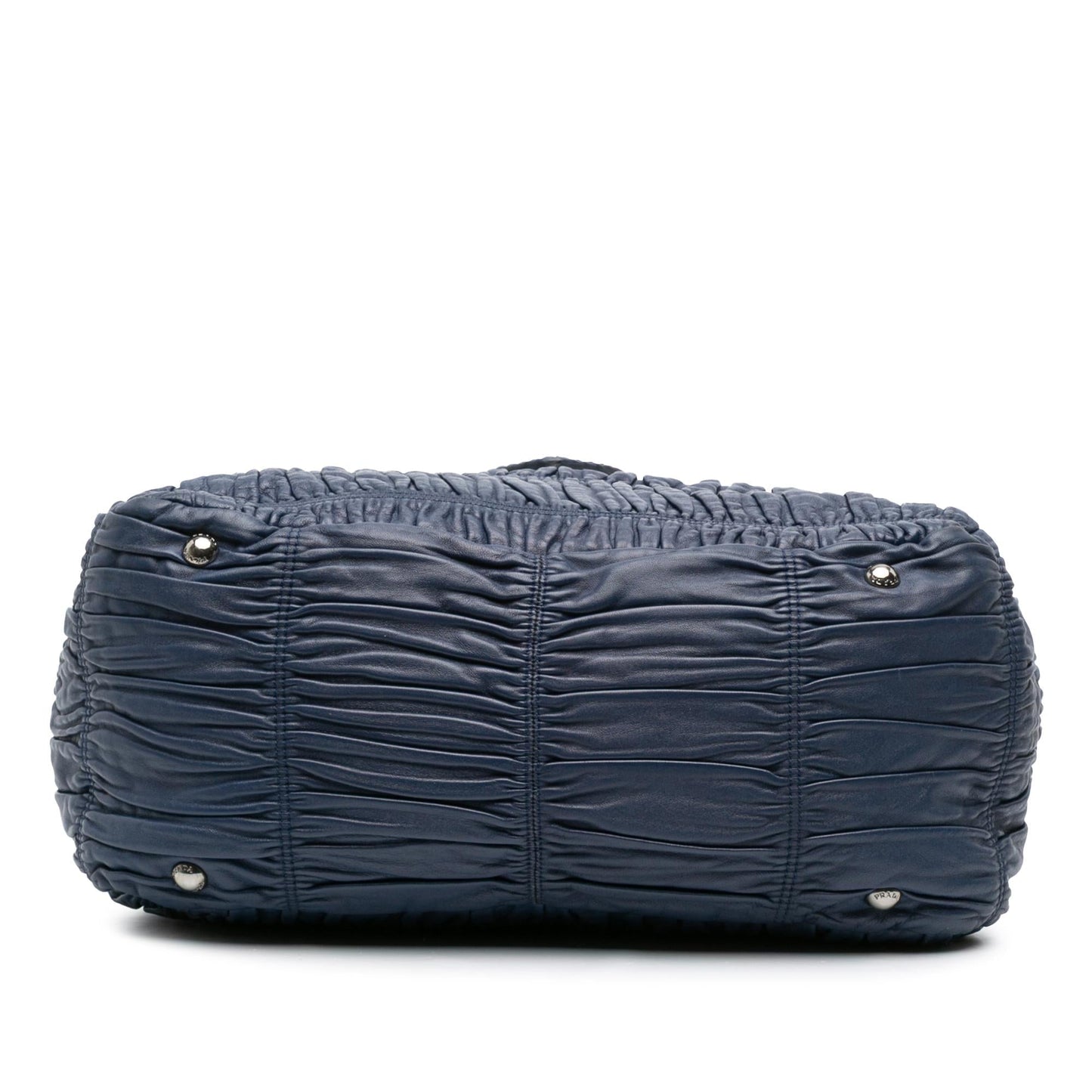 Prada Nappa Gaufre Buckle Strap Shoulder Bag