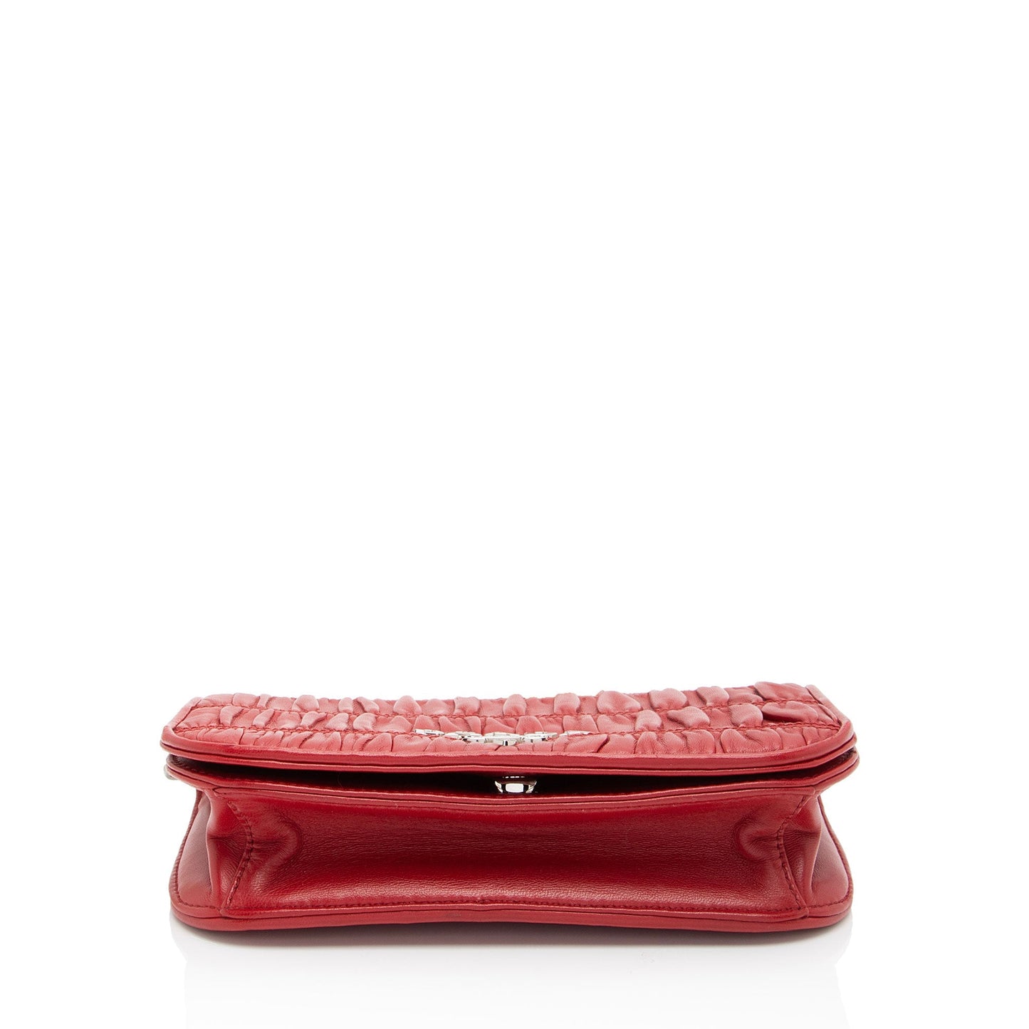 Prada Nappa Gaufre Leather Chain Flap Bag