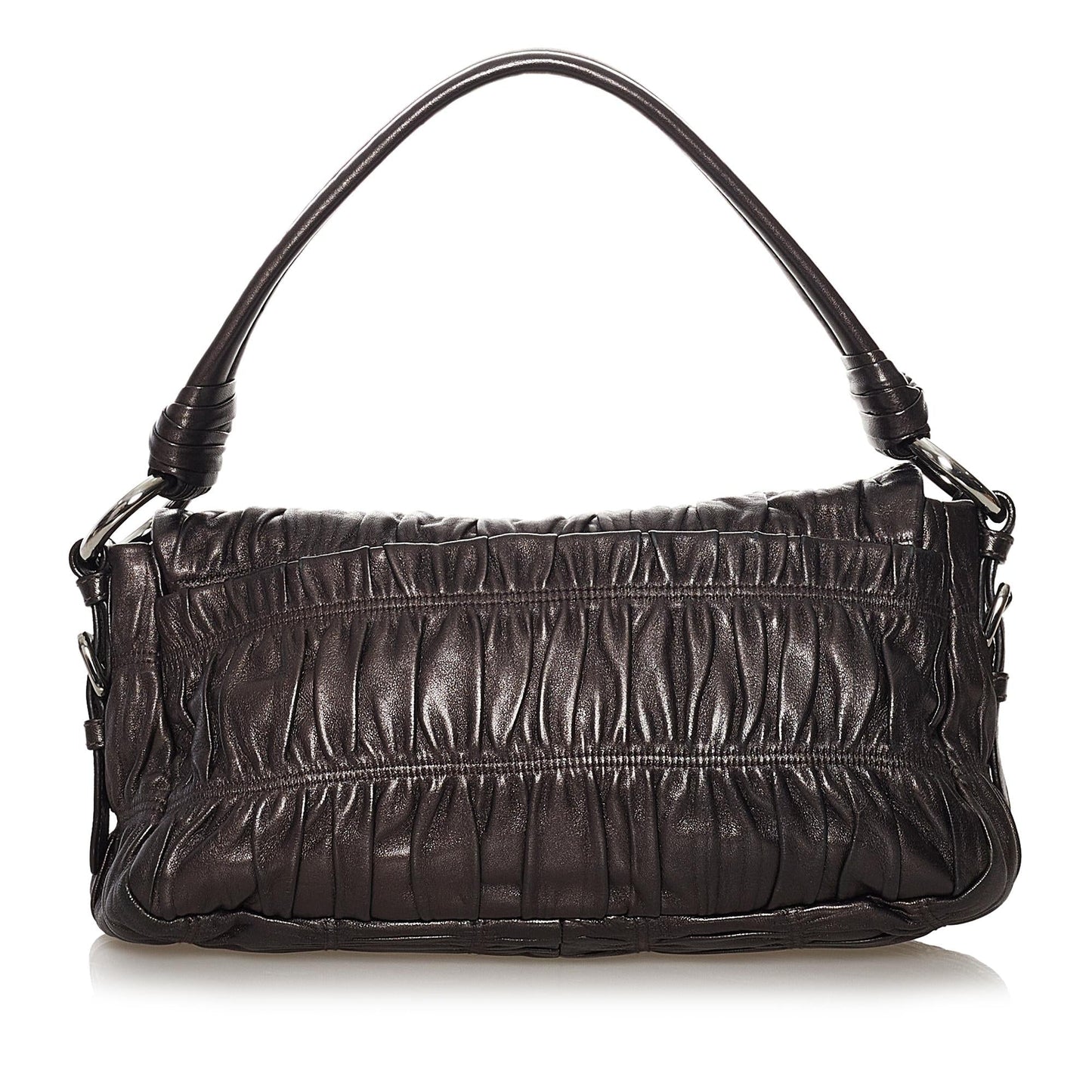 Prada Nappa Gaufre Sound Lock Shoulder Bag (SHG-32902)