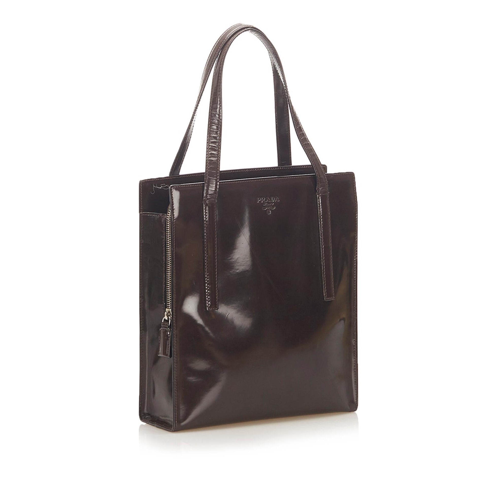Prada Patent Leather Tote Bag ( )