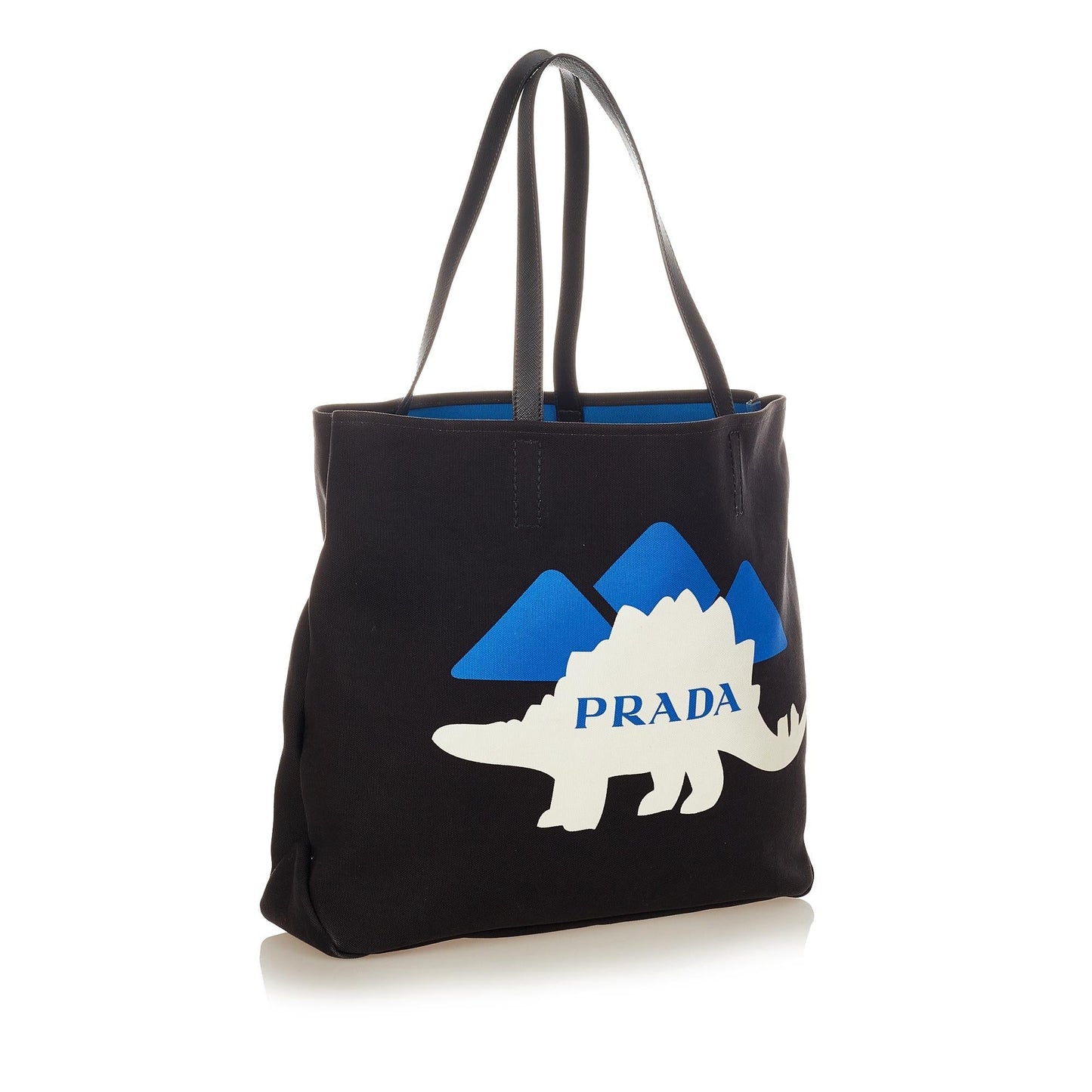 Prada Printed Canvas Tote Bag (SHG-34571)