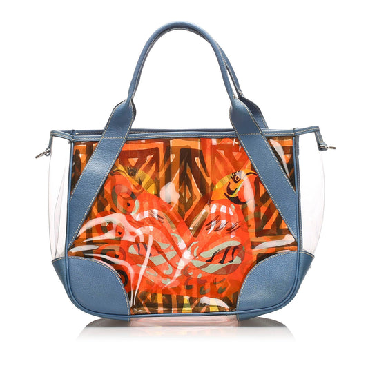 Prada Printed Vinyl Tote Bag ( )