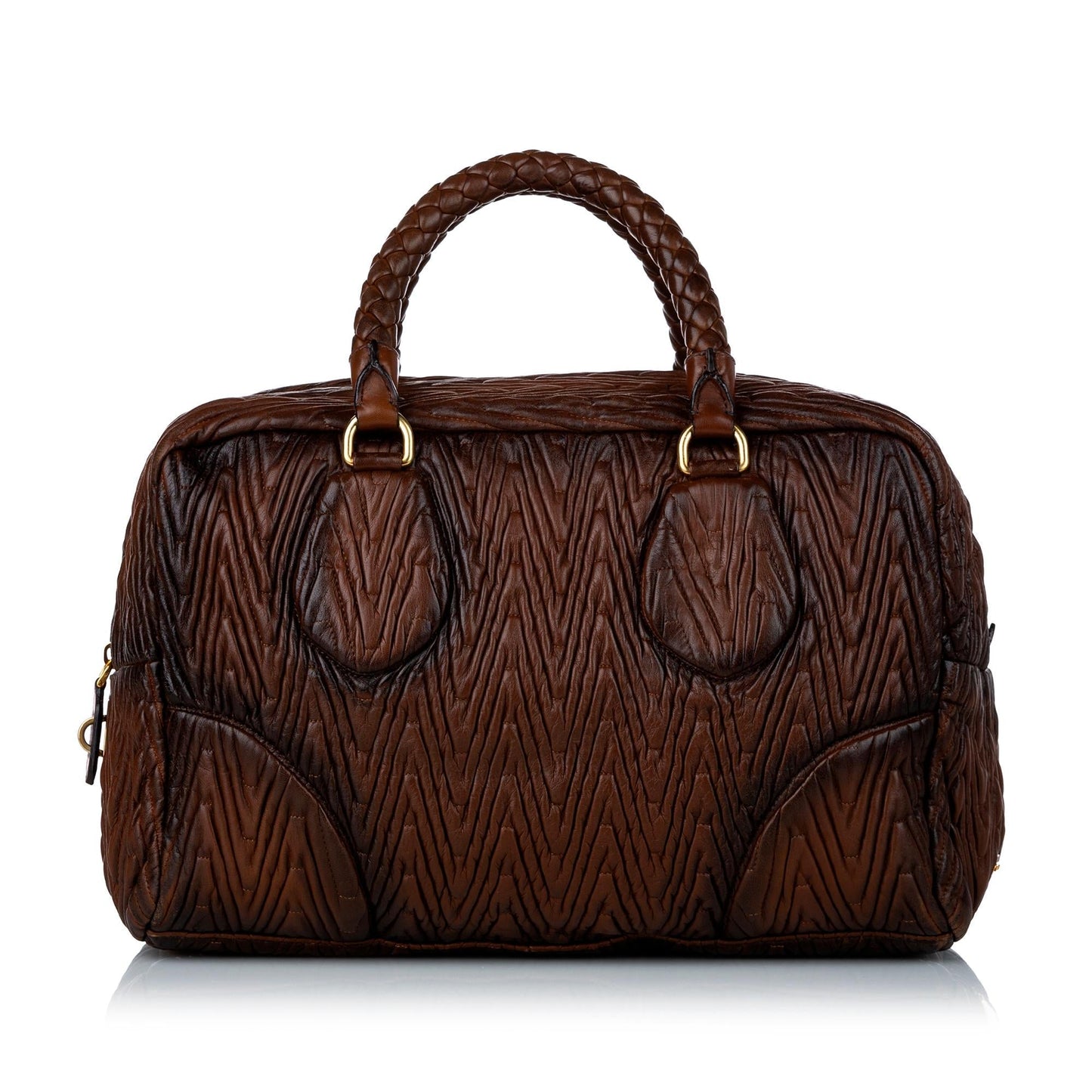 Prada Quilted Leather Handbag (SHG-29507)