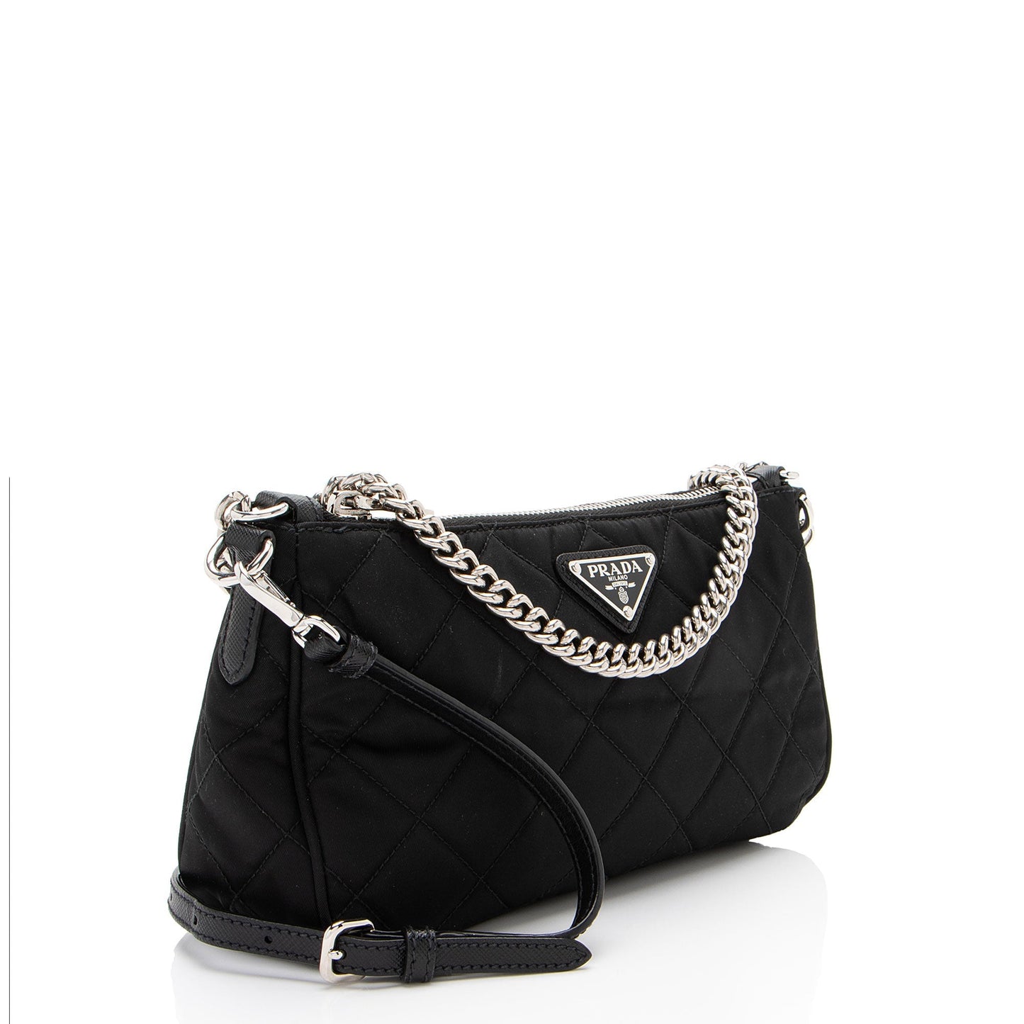 Prada Quilted Tessuto Impuntu Crossbody (SHF-PSvl96)