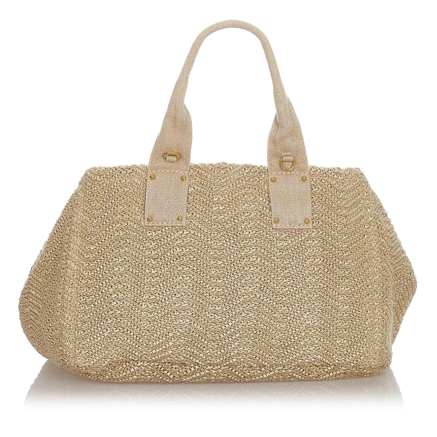 Prada Raffia Satchel (SHG-22890)