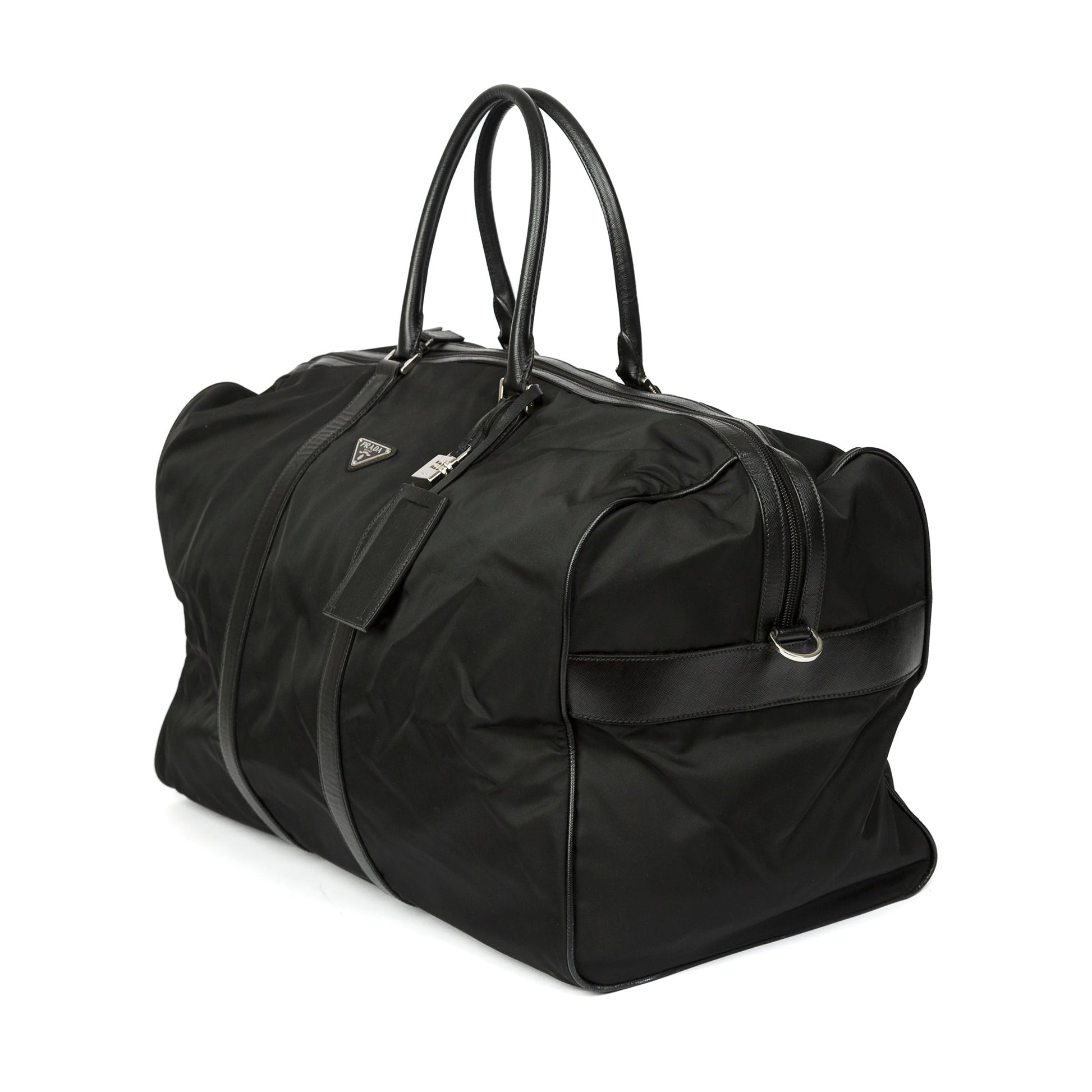 Prada Re-Nylon & Saffiano Leather Large Duffle Bag