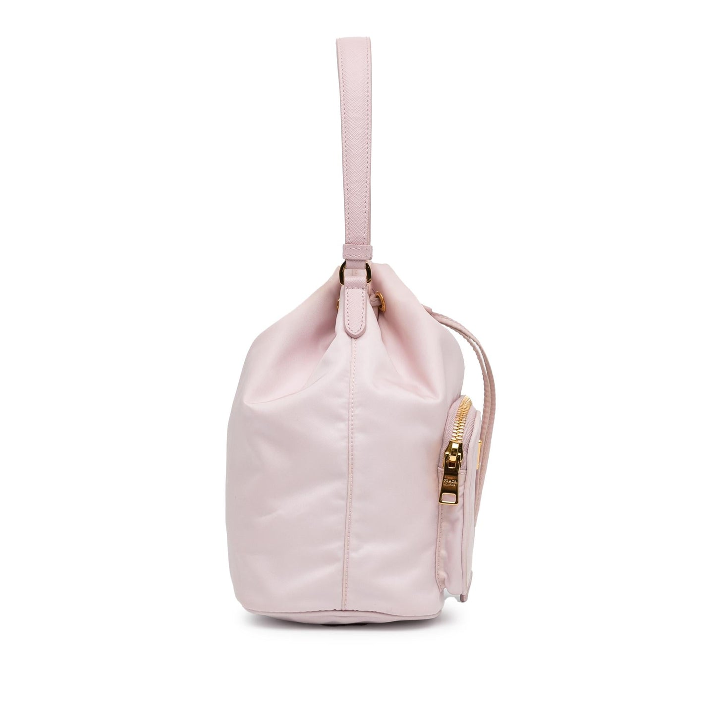 Prada Re-Nylon Saffiano Trimmed Duet Bucket Bag (SHG-Ckwvzz)