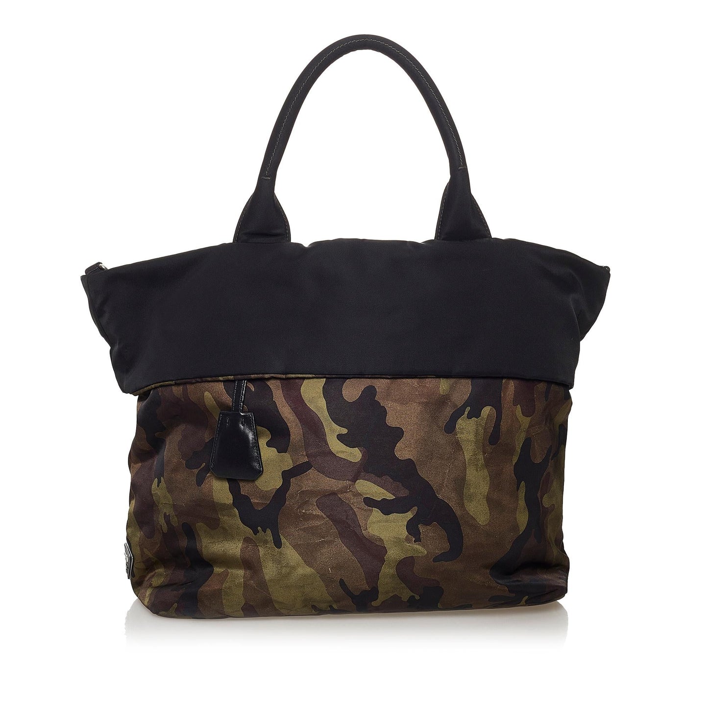 Prada Reversible Tessuto Camouflage Satchel (SHG-32230)