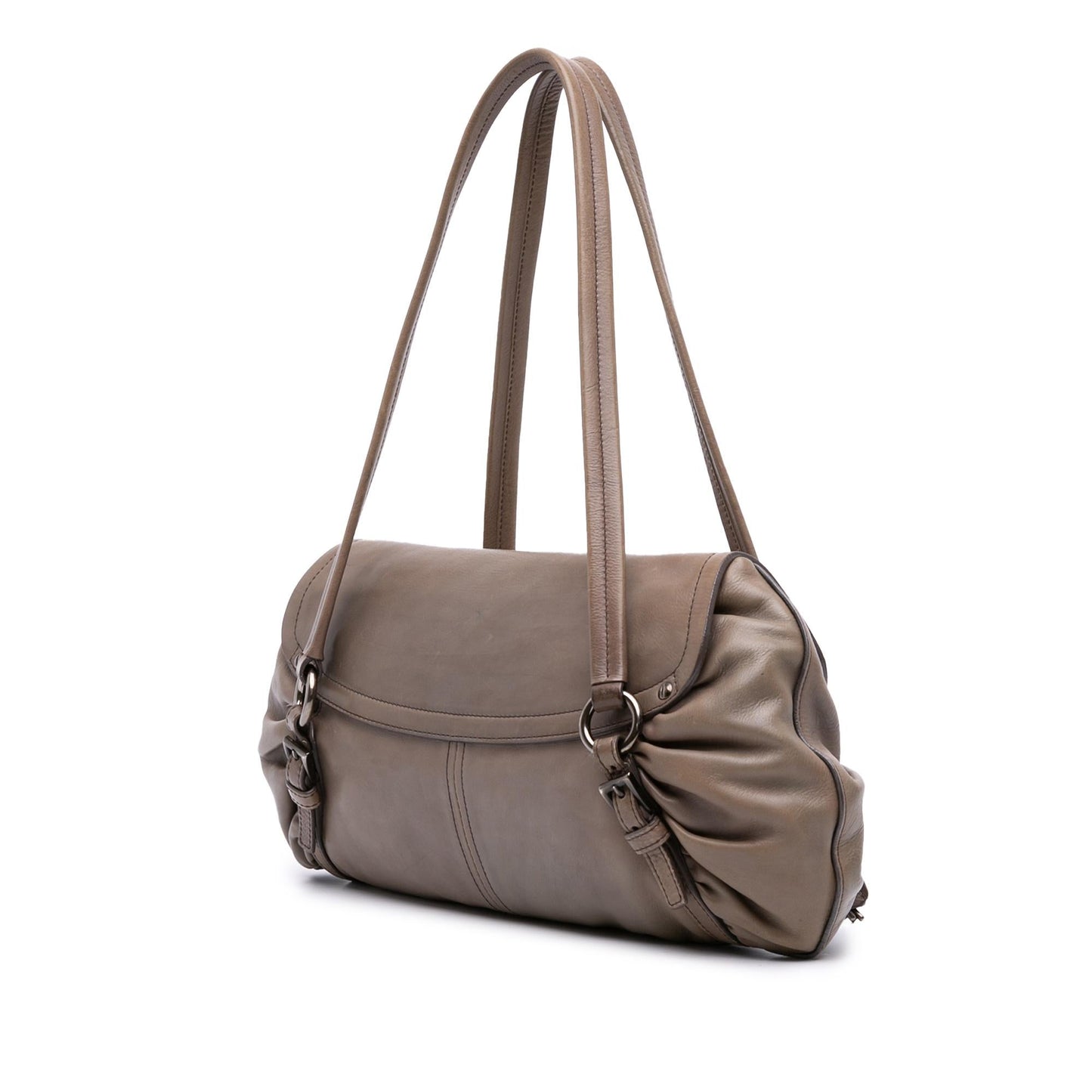Prada Royal Calf Pushlock Shoulder Bag