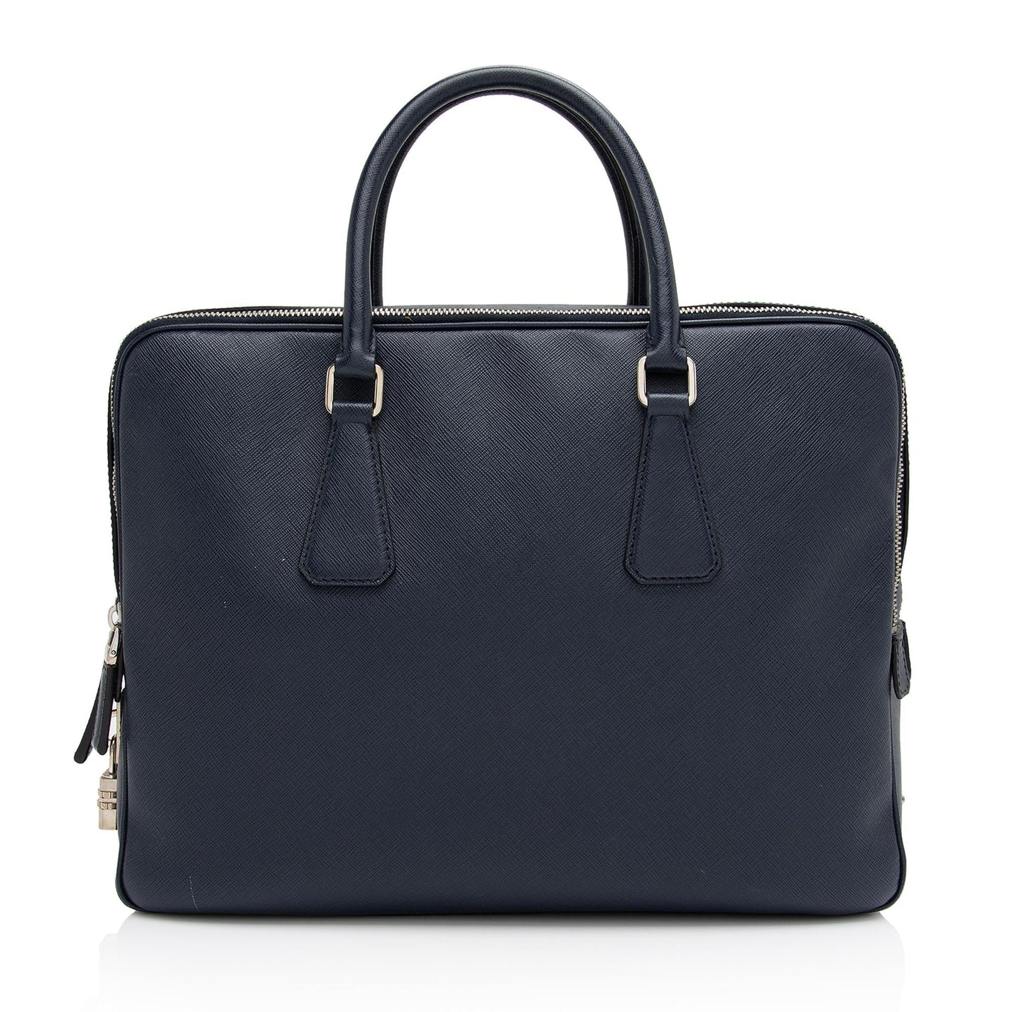 Prada Saffiano Borsa Da Viaggio Travel Briefcase (SHF-KwCbKA)