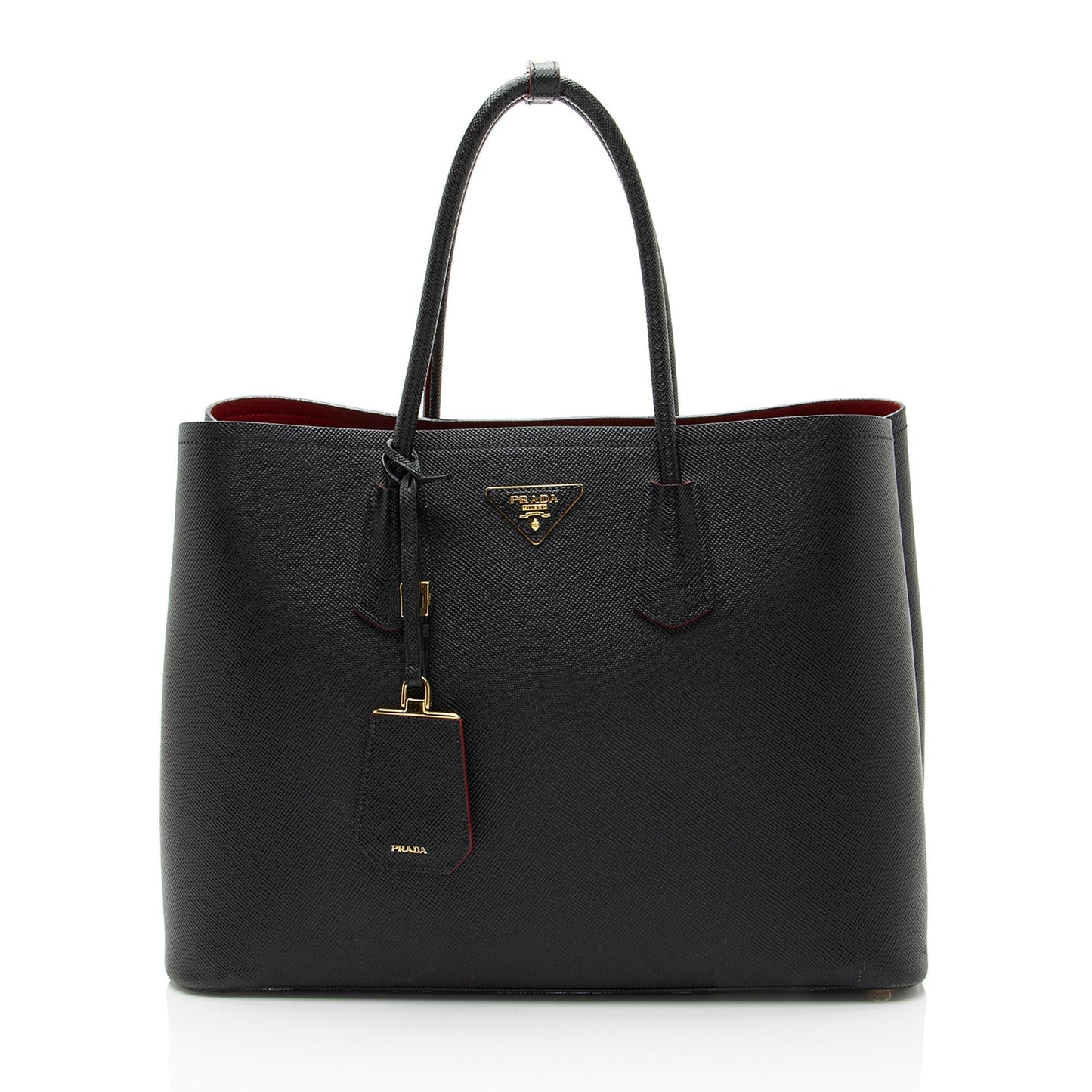 Prada Saffiano Cuir Double Handle Large Tote