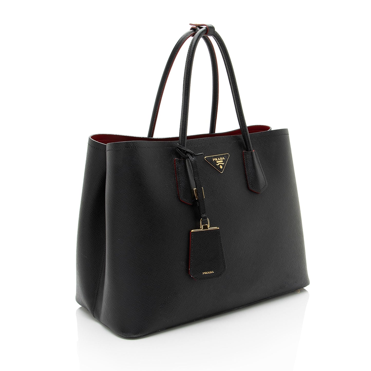 Prada Saffiano Cuir Double Handle Large Tote