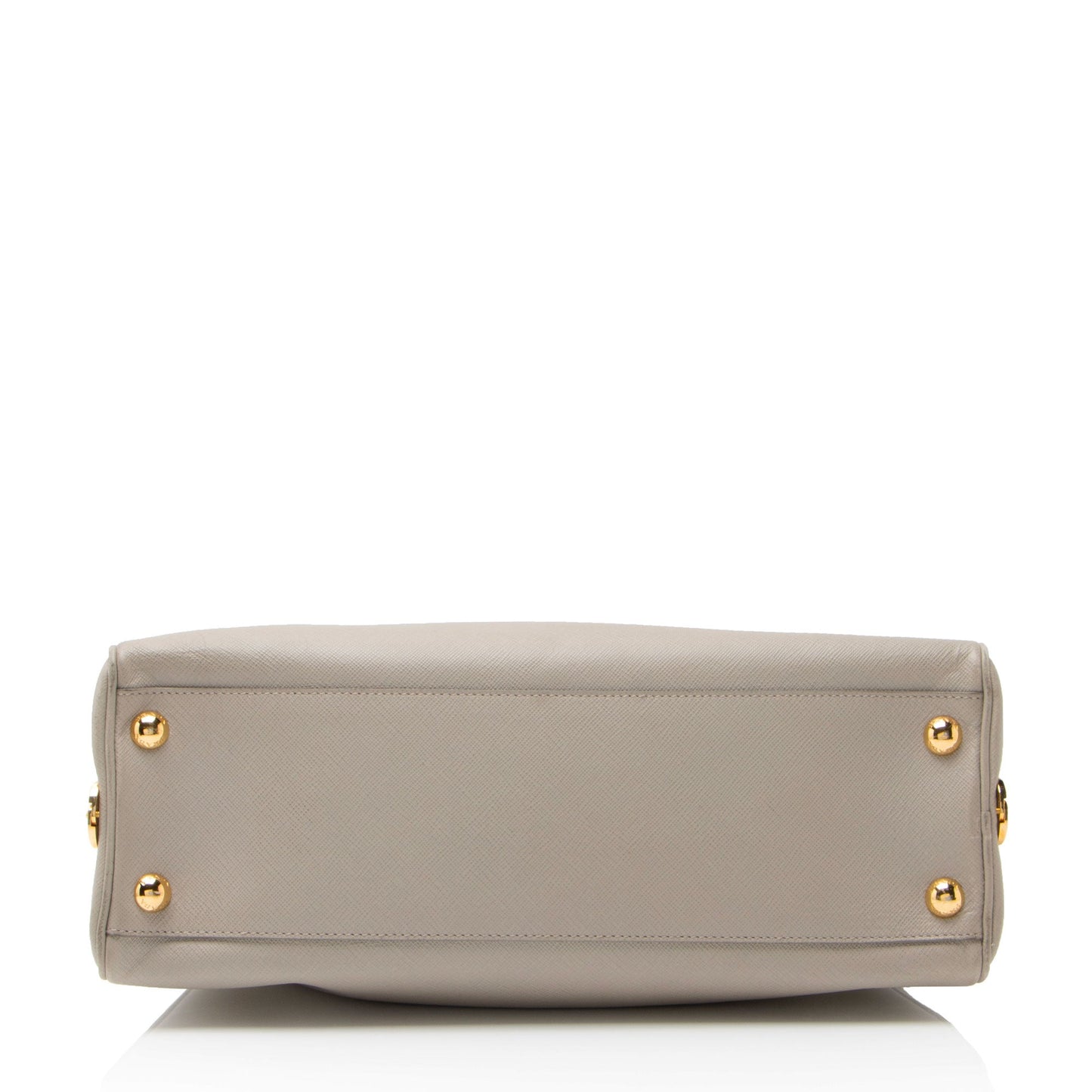 Prada Saffiano Framed Pyramid Satchel