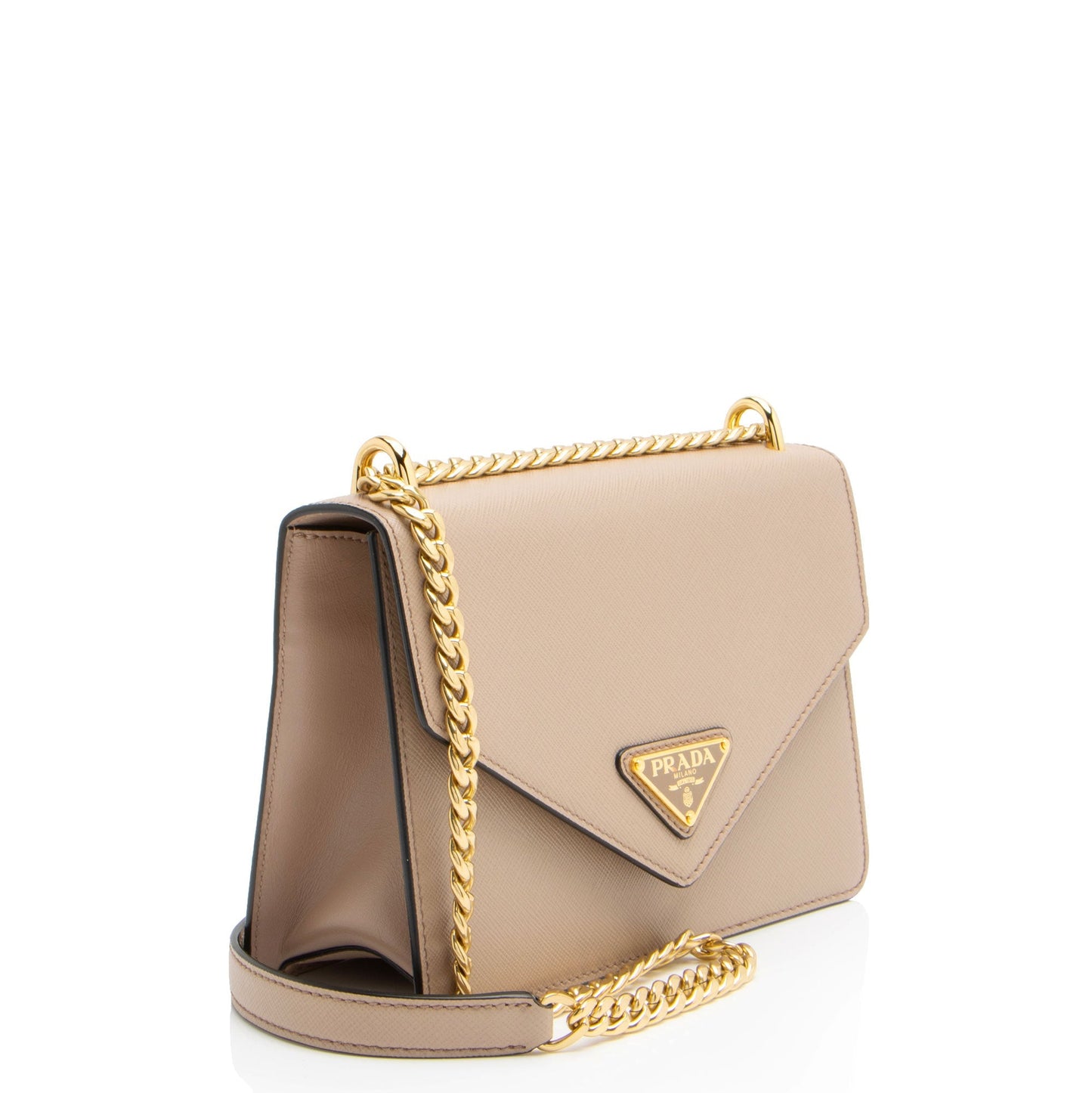Prada Saffiano Leather Envelope Chain Bag