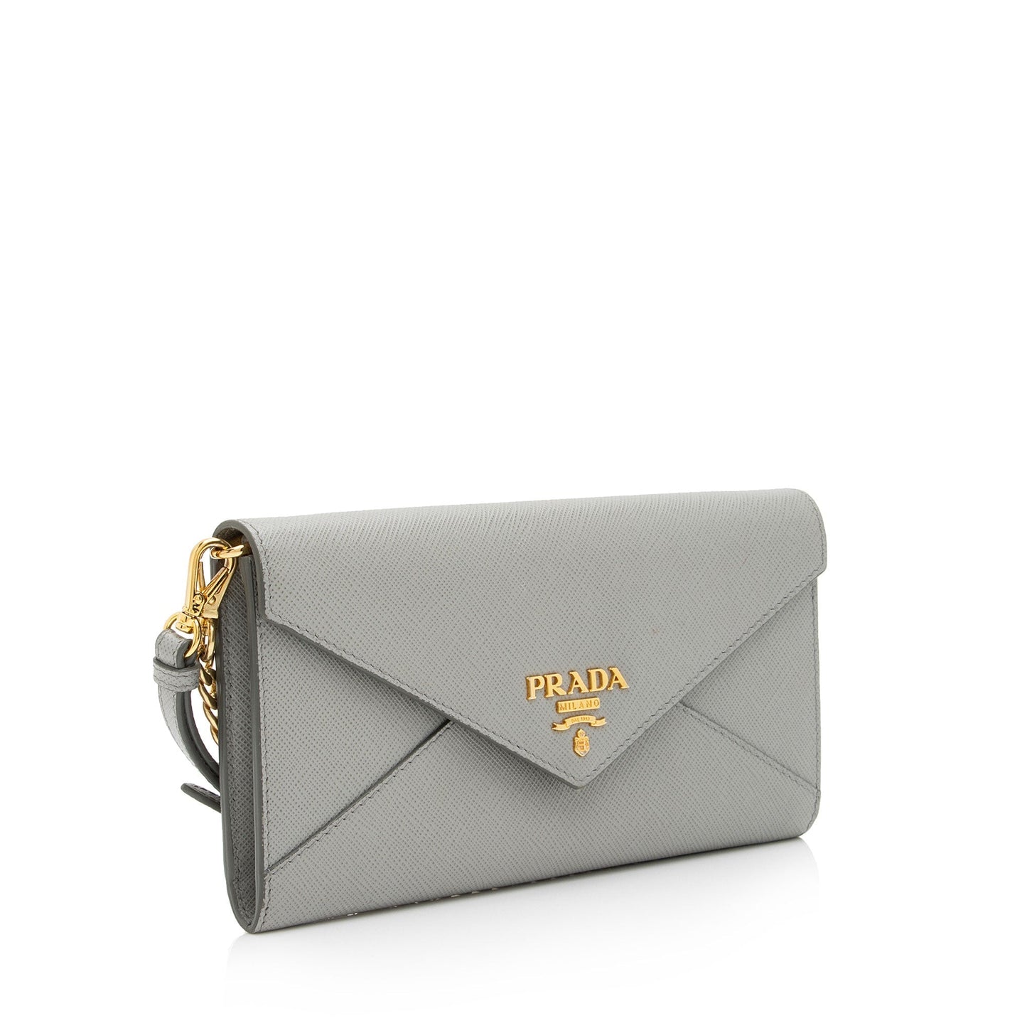 Prada Saffiano Leather Envelope Wallet on Chain Bag (SHF-97HrAQ)