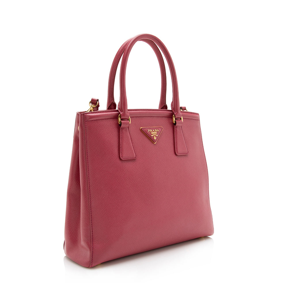 Prada Saffiano Leather Parabole Small Tote (SHF-16951)