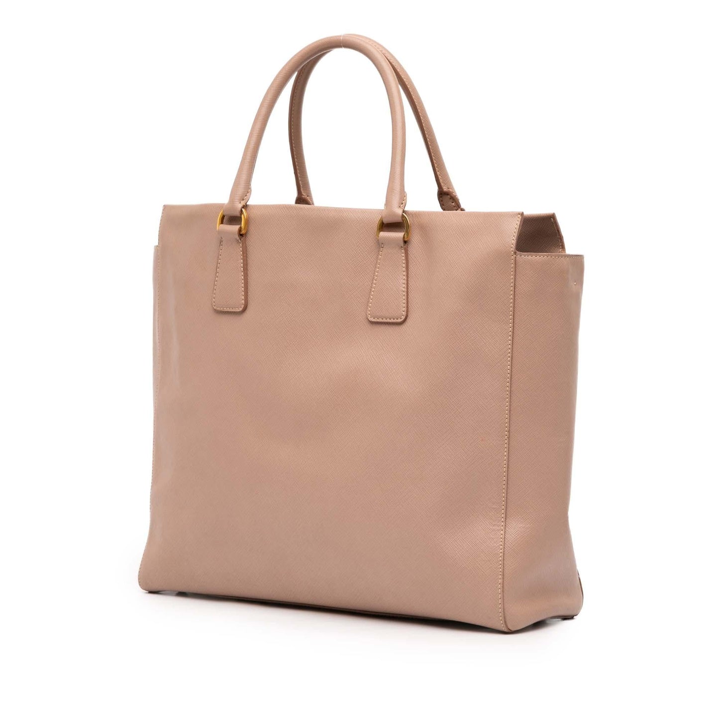 Prada Saffiano Lux Double Handle Shopping Tote