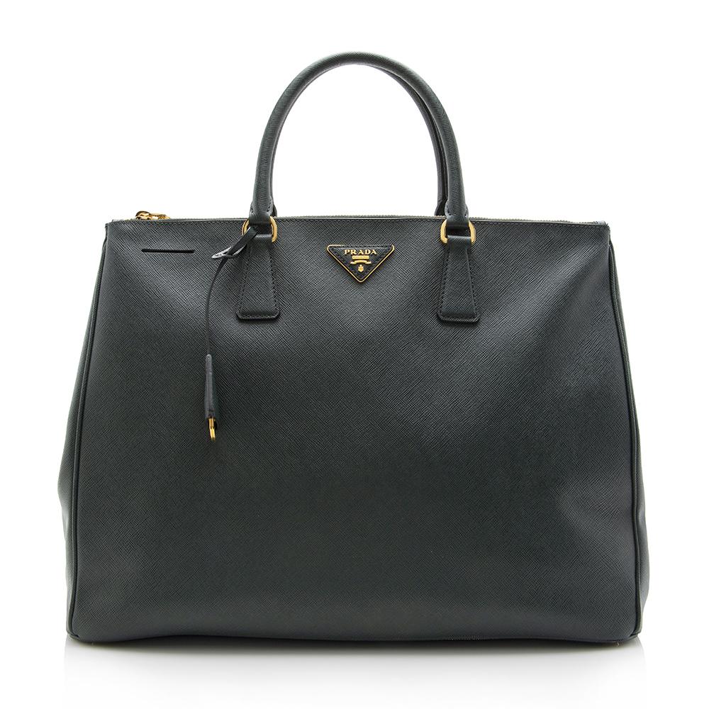 Prada Saffiano Lux Double-Zip Large Tote ( )
