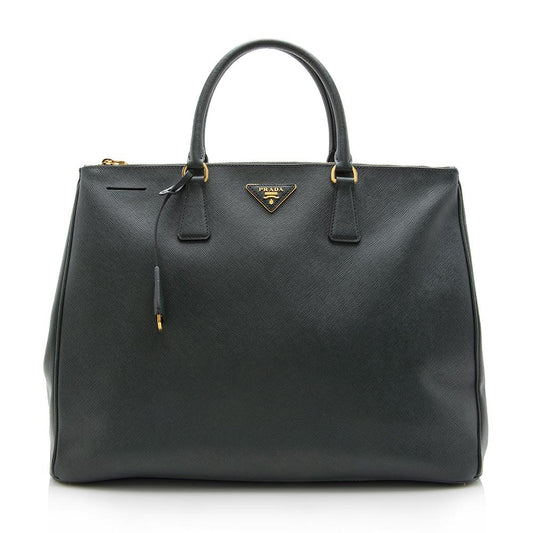 Prada Saffiano Lux Double-Zip Large Tote ( )