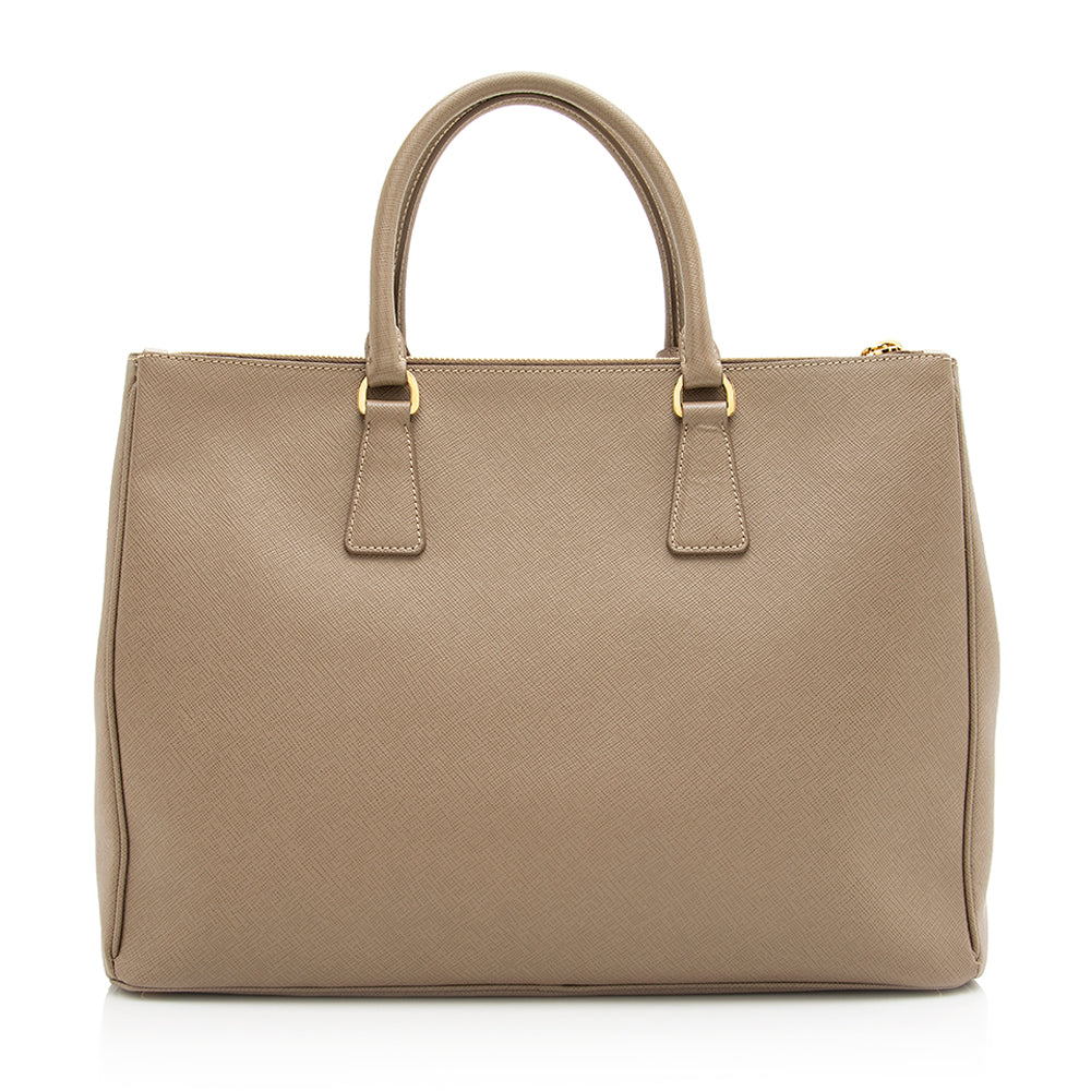 Prada Saffiano Lux Double-Zip Large Tote (SHF-20819)