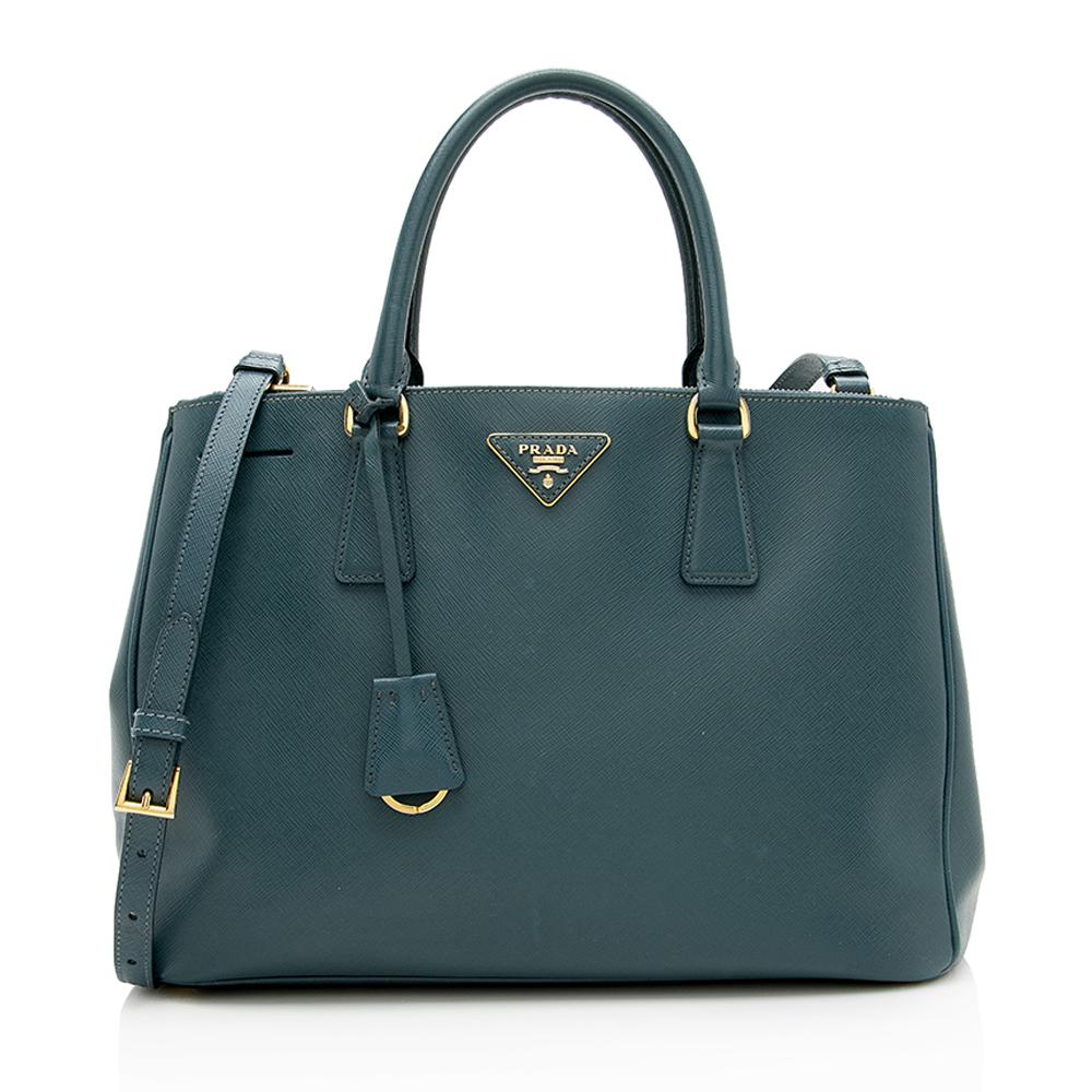 Prada Saffiano Lux Double-Zip Medium Tote ( )