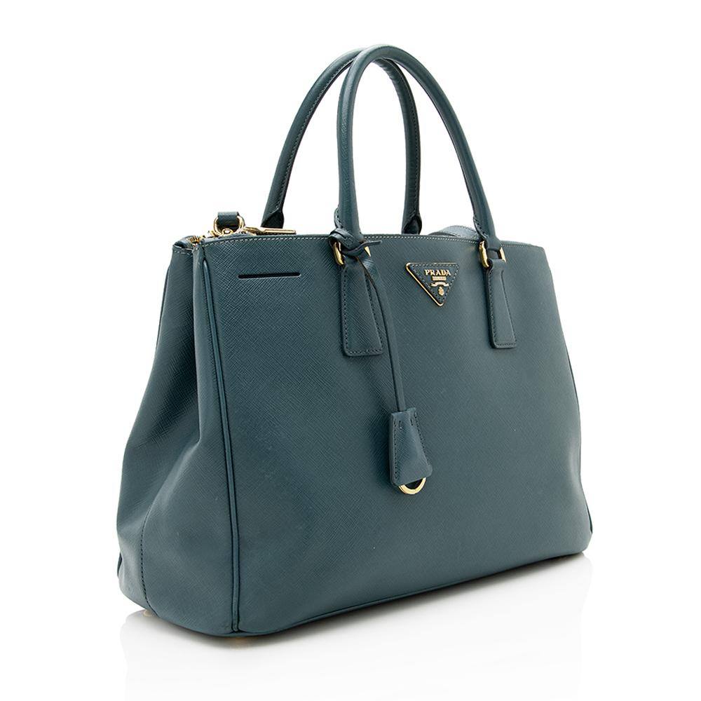 Prada Saffiano Lux Double-Zip Medium Tote ( )