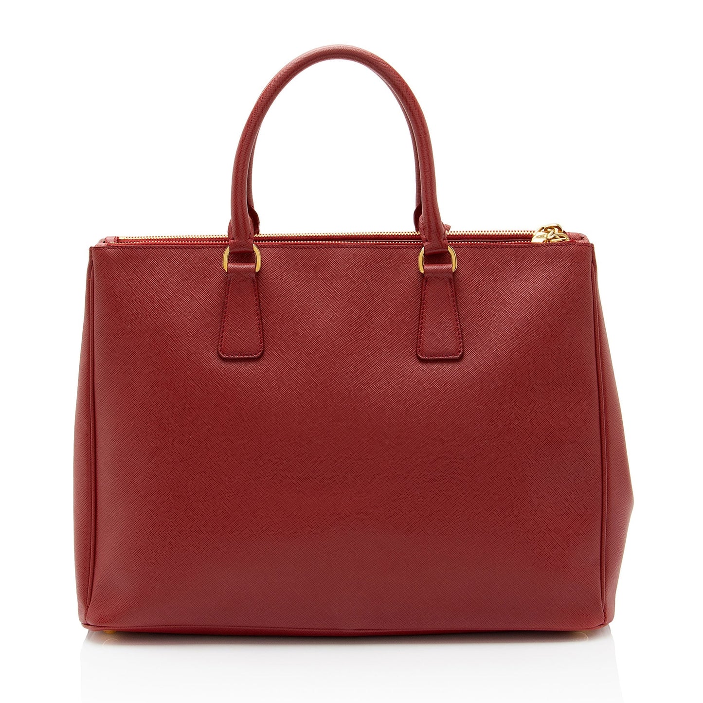 Prada Saffiano Lux Double Zip Medium Tote (SHF-nSgtps)