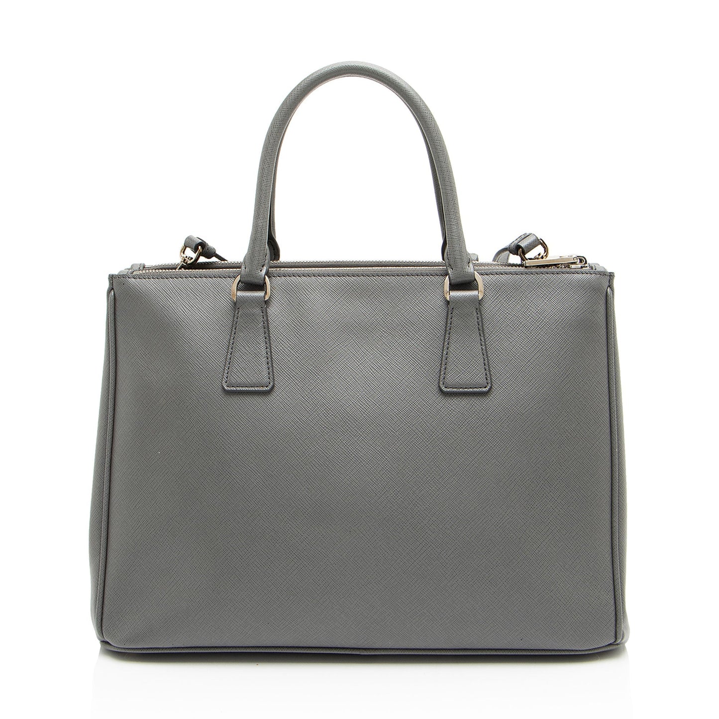 Prada Saffiano Lux Double Zip Medium Tote