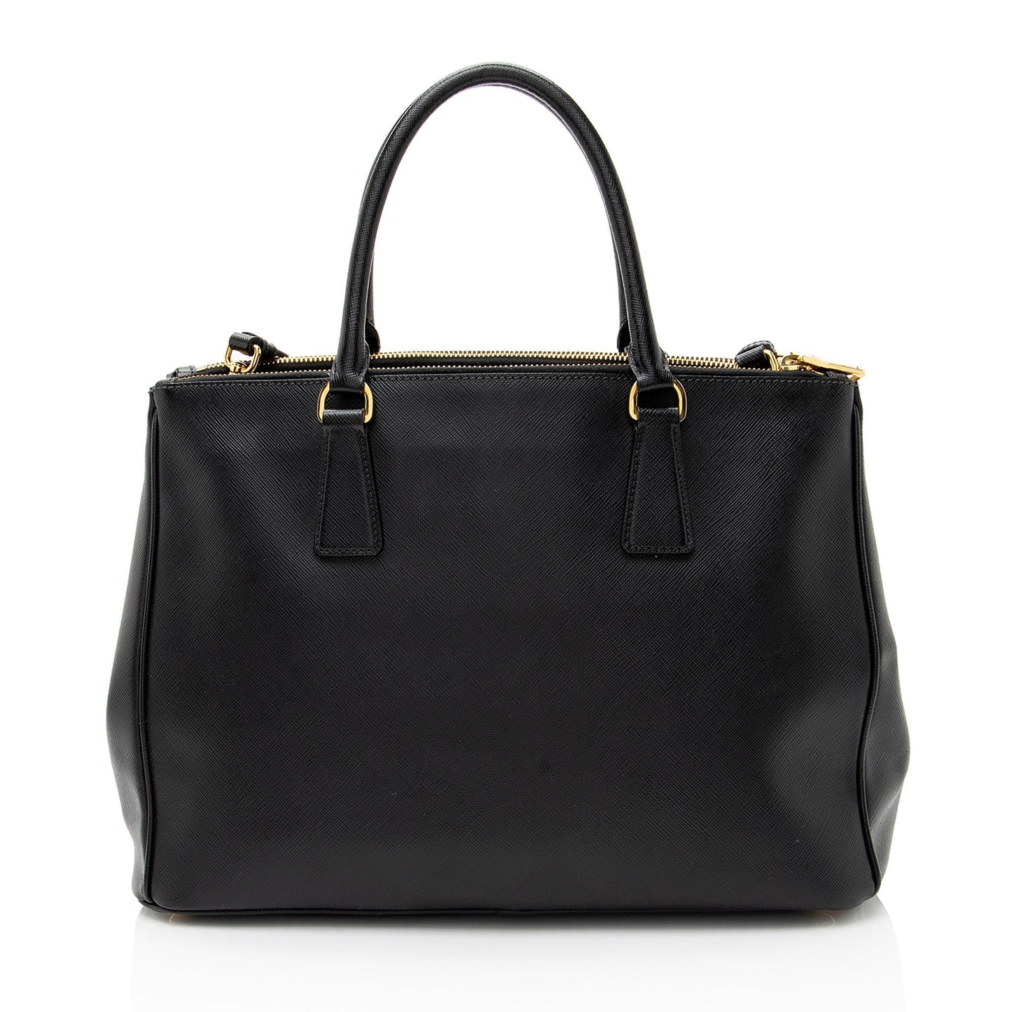 Prada Saffiano Lux Double Zip Medium Tote