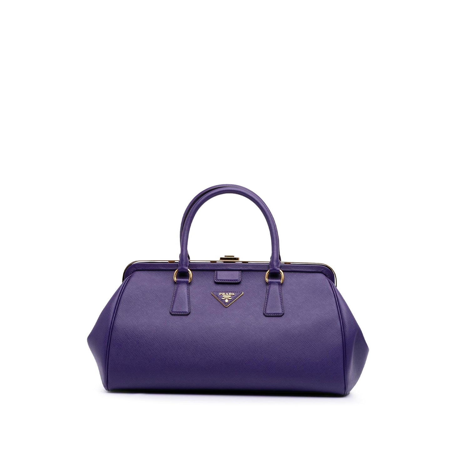 Prada Saffiano Lux Frame Handbag
