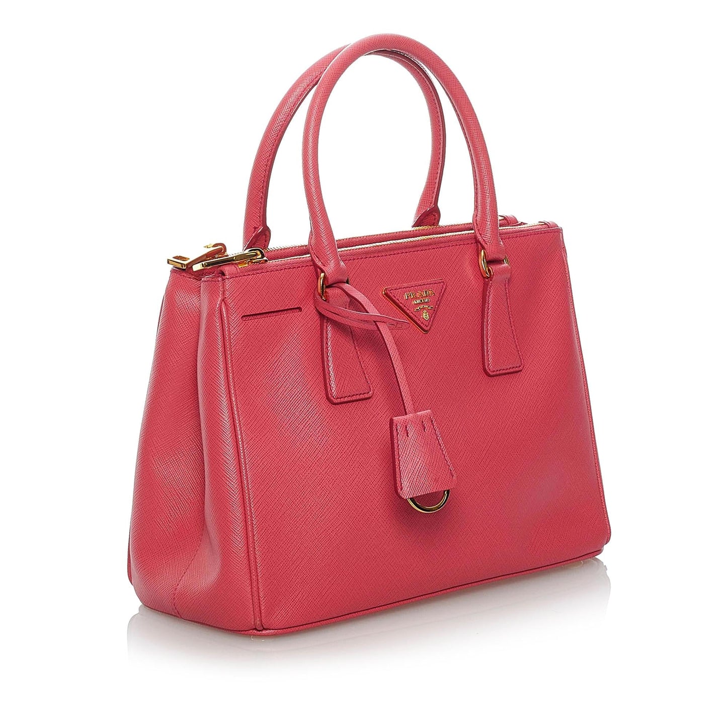 Prada Saffiano Lux Galleria Double Zip Satchel (SHG-29623)