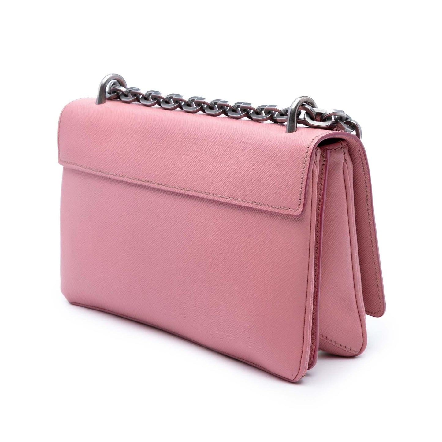 Prada Saffiano Lux Lock Chain Flap