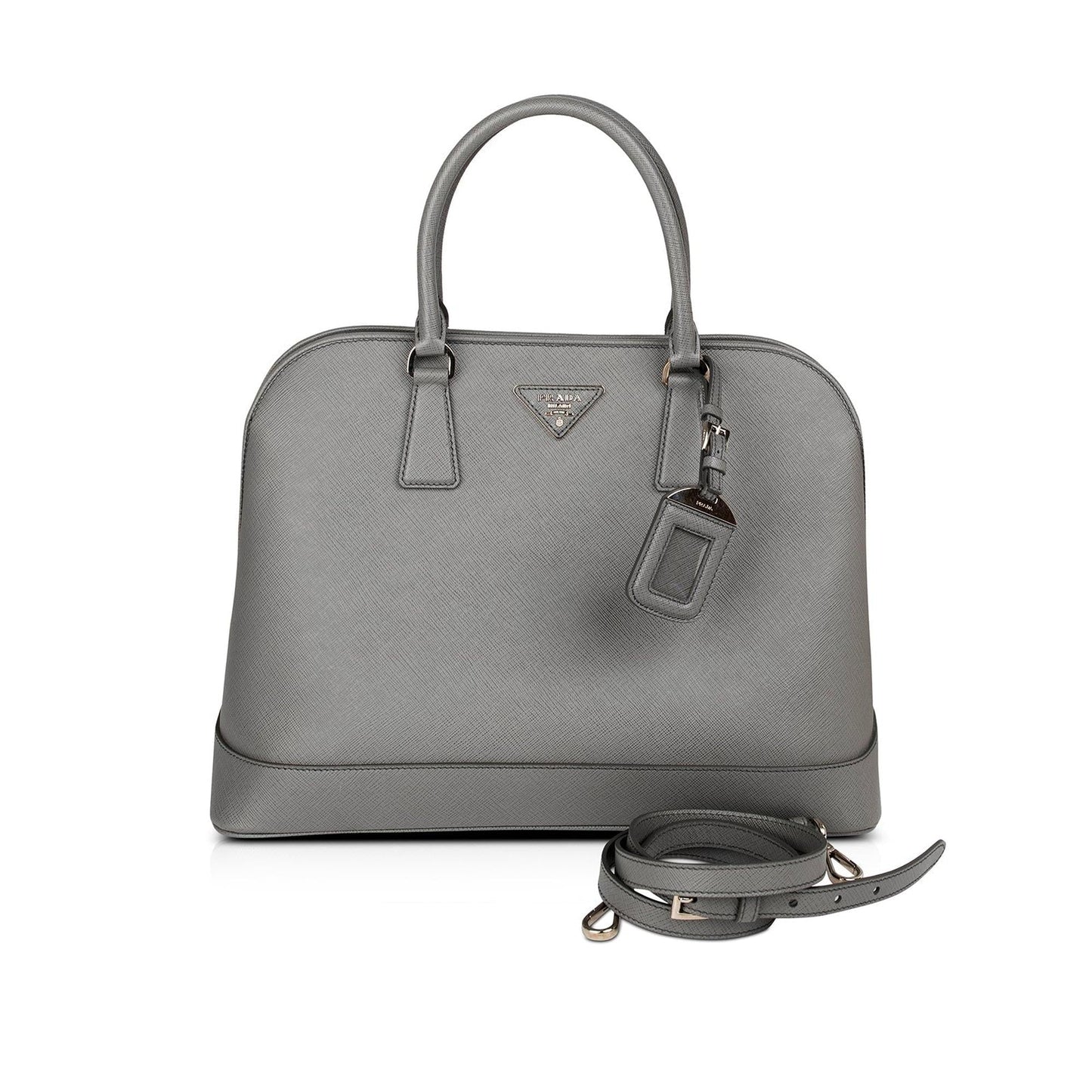 Prada Saffiano Lux Open Promenade Dome Tote
