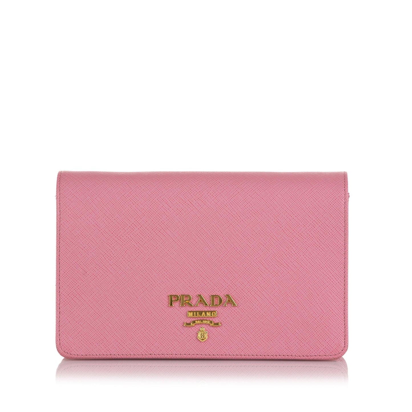 Prada Saffiano Lux Wallet On Chain (SHG-36974)