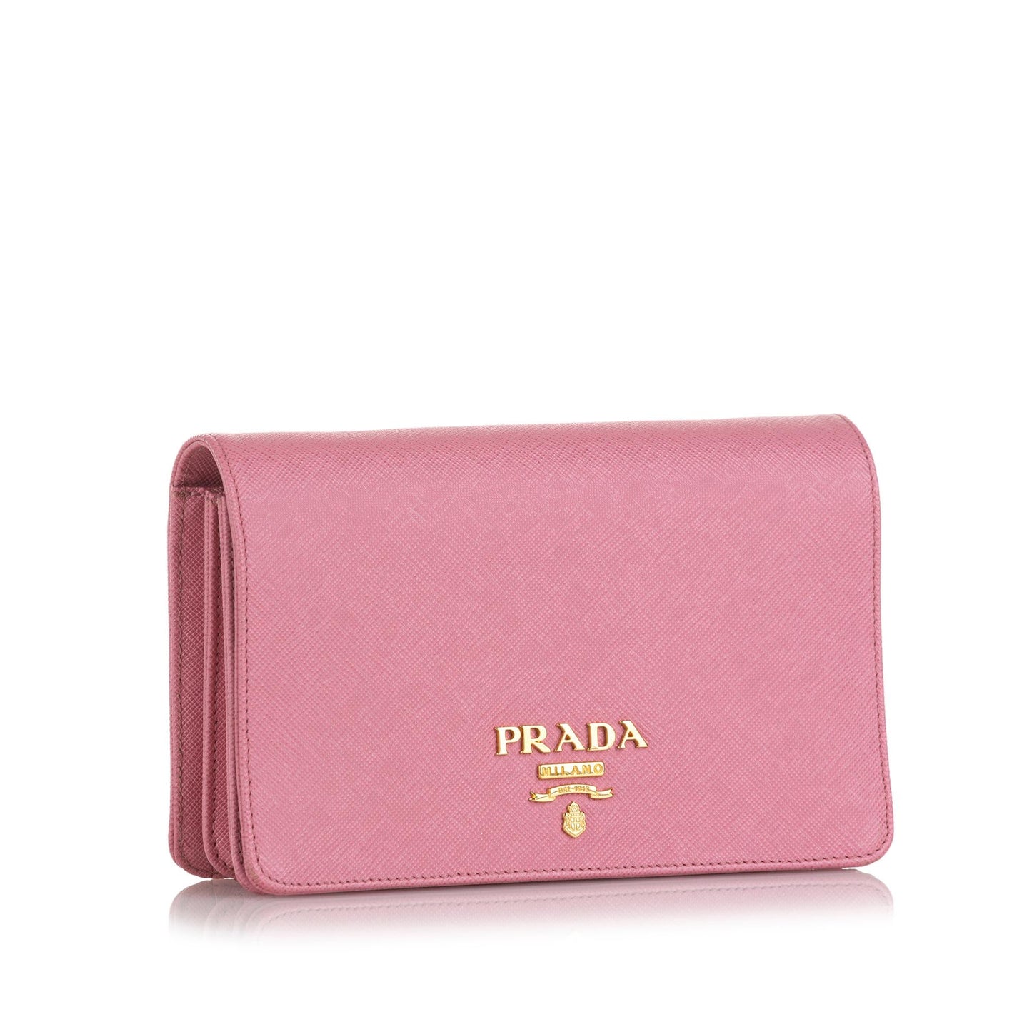 Prada Saffiano Lux Wallet On Chain (SHG-36974)