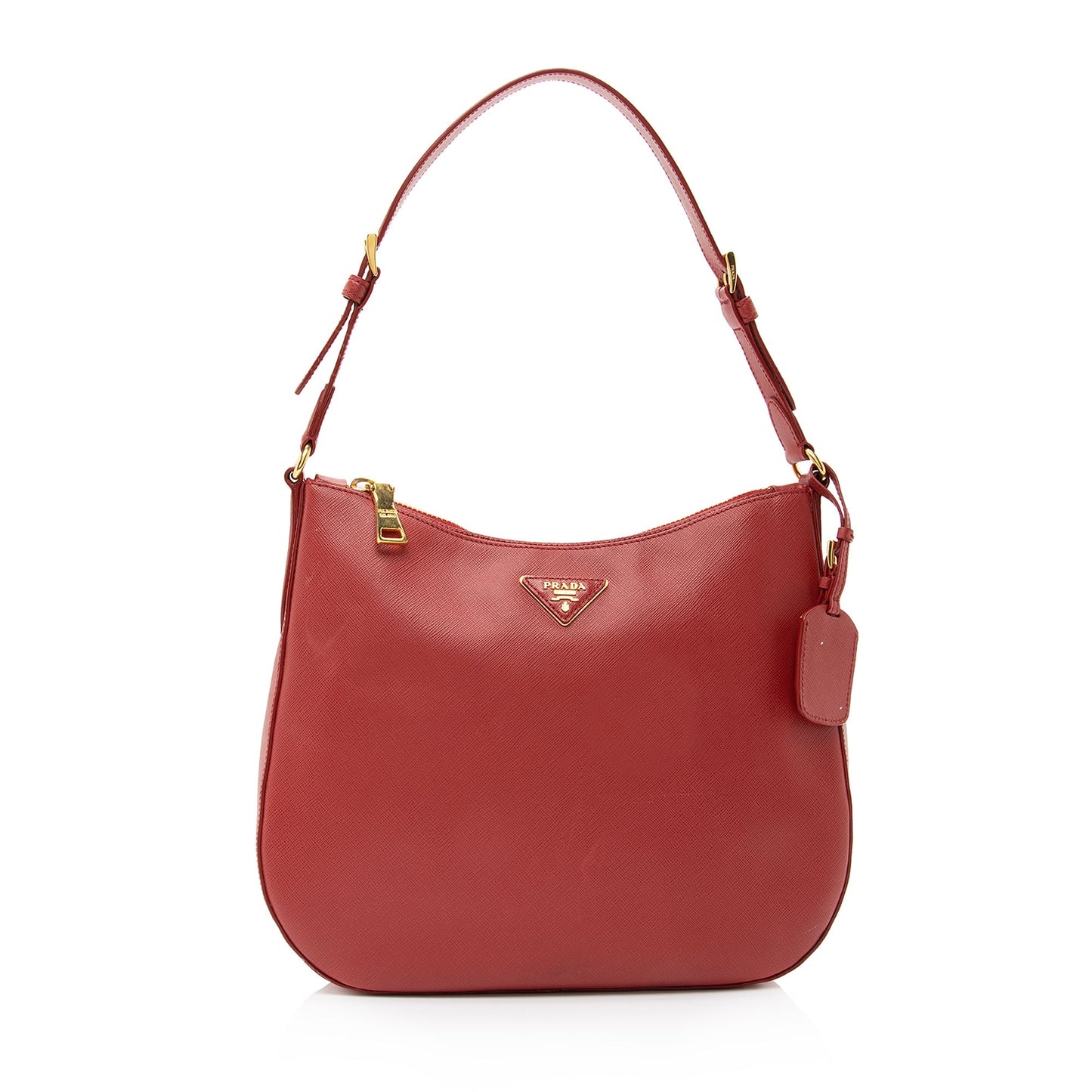 Prada Saffiano Lux Zip Medium Hobo (SHF-22986)