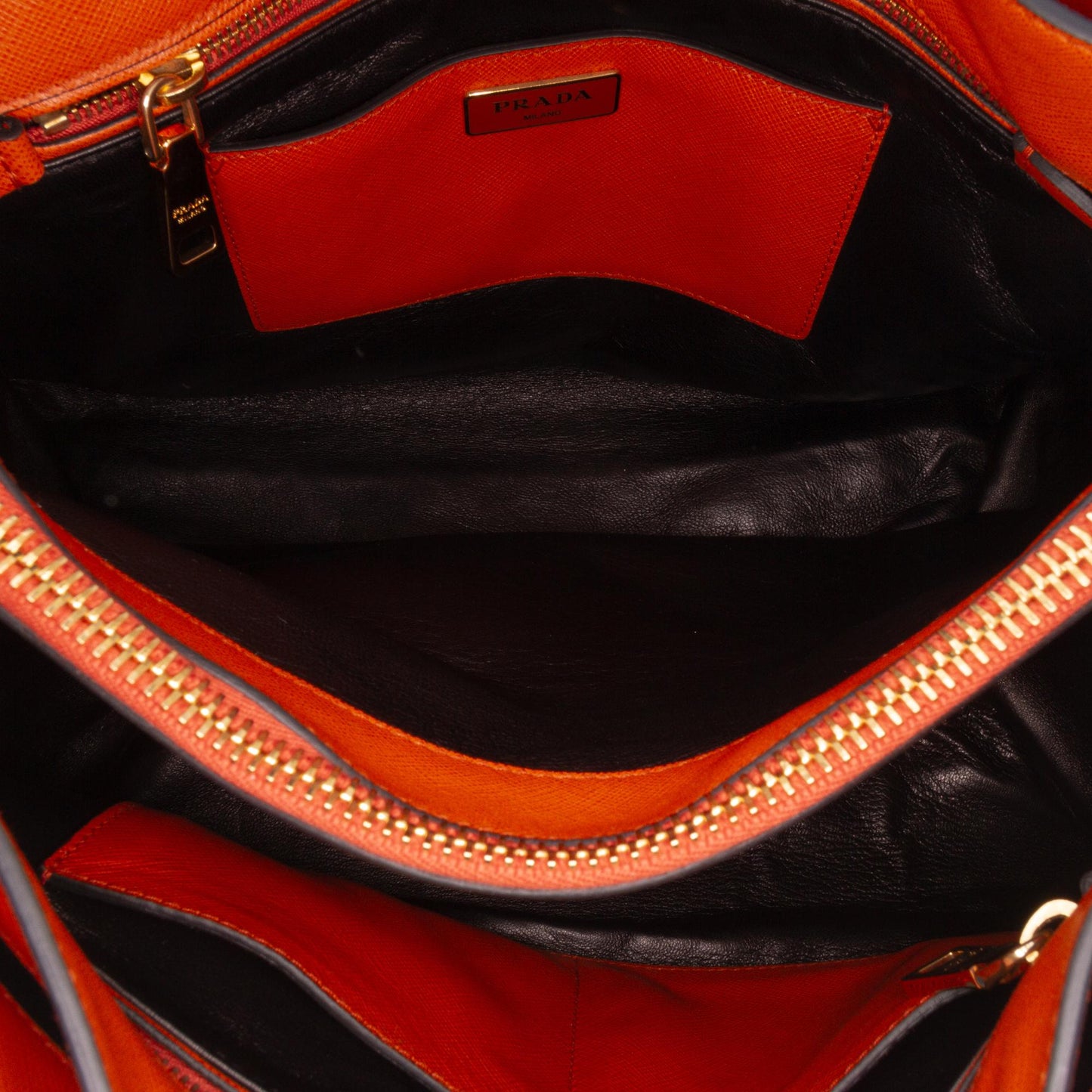 Prada Saffiano Soft Triple Pocket Tote