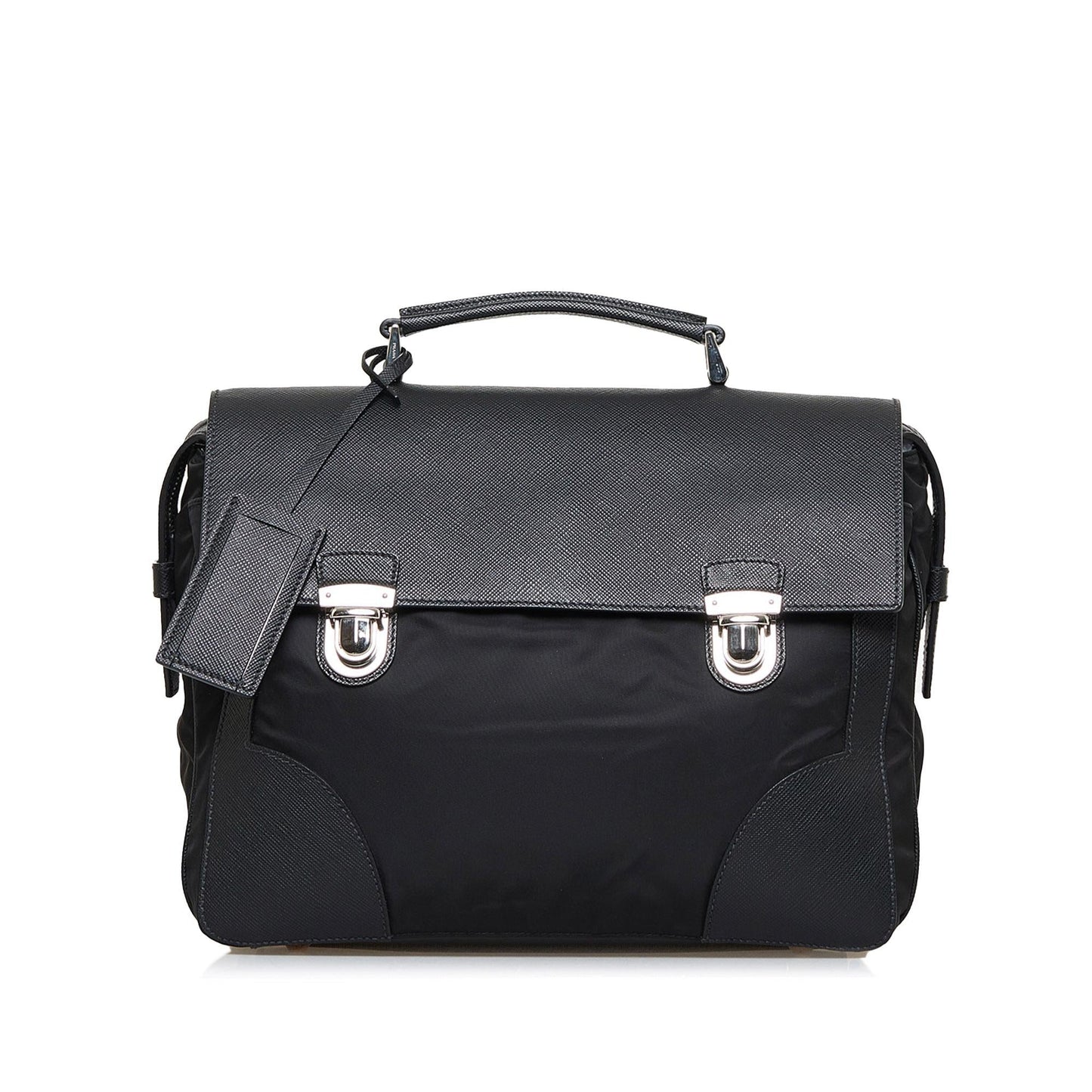 Prada Saffiano Tessuto Business Bag (SHG-v7a0YS)