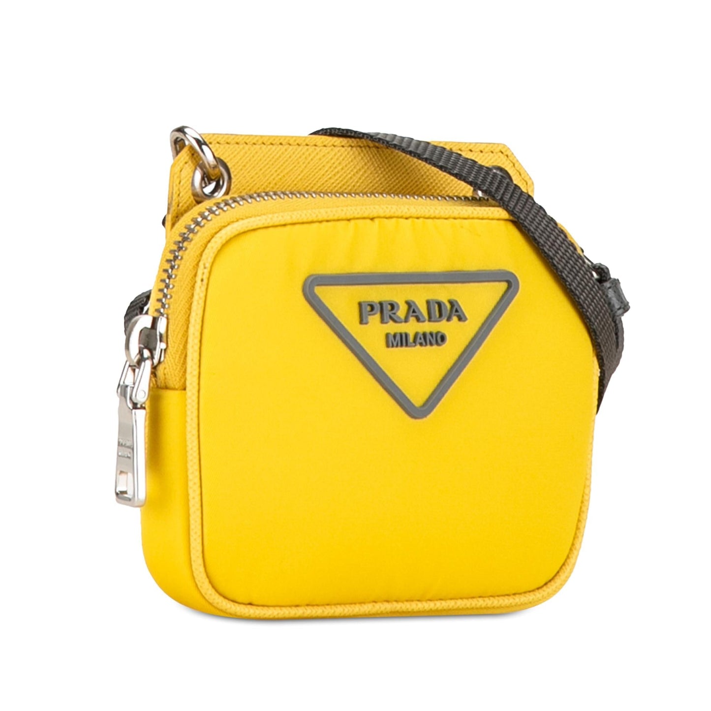 Prada Saffiano Trimmed Tessuto Crossbody (SHG-vyp3wC)