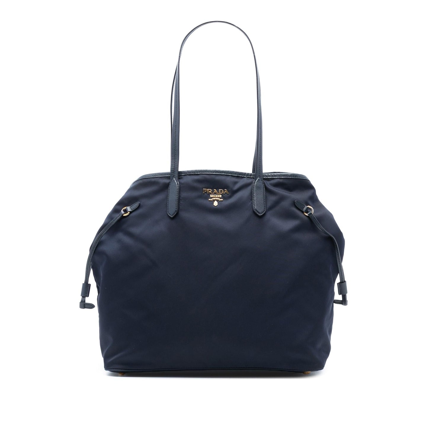 Prada Saffiano Trimmed Tessuto Open Convertible Tote