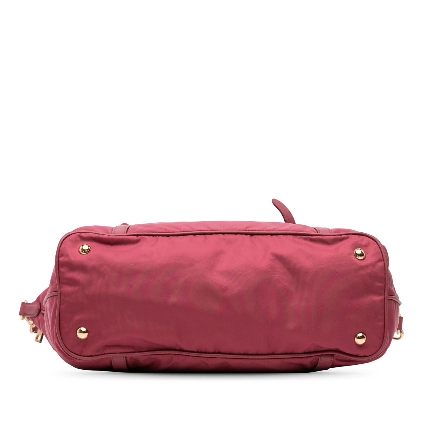 Prada Saffiano Trimmed Tessuto Satchel