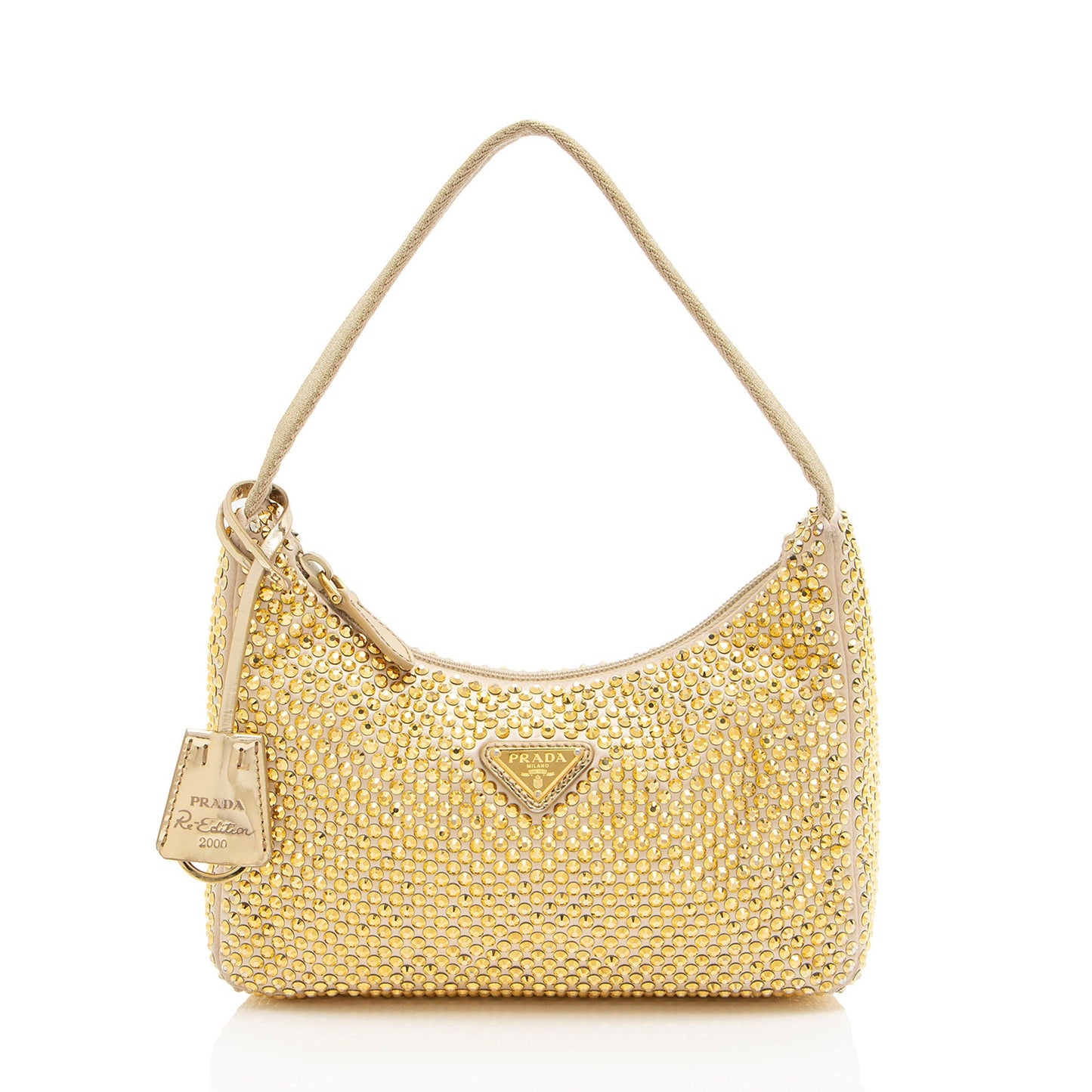 Prada Satin Crystal Re-Edition 2000 Mini Bag