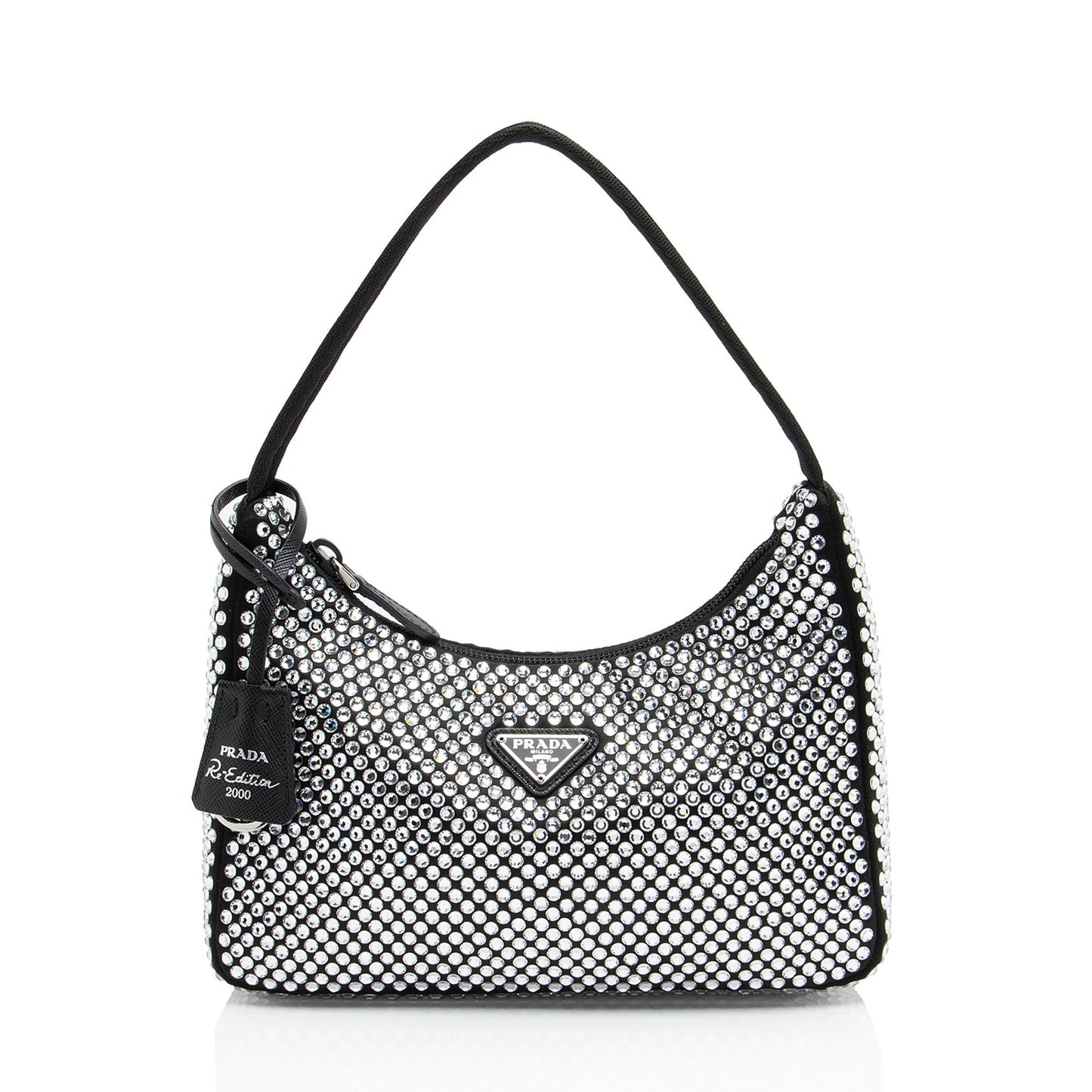 Prada Satin Crystal Re-Edition 2000 Mini Bag