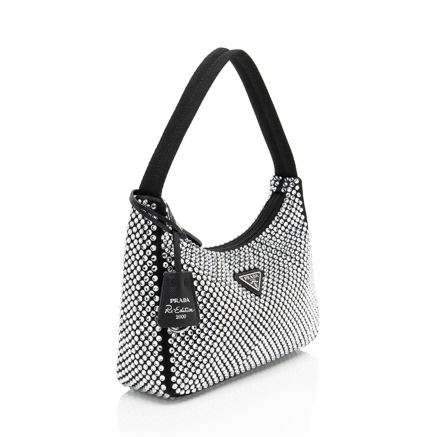 Prada Satin Crystal Re-Edition 2000 Mini Bag