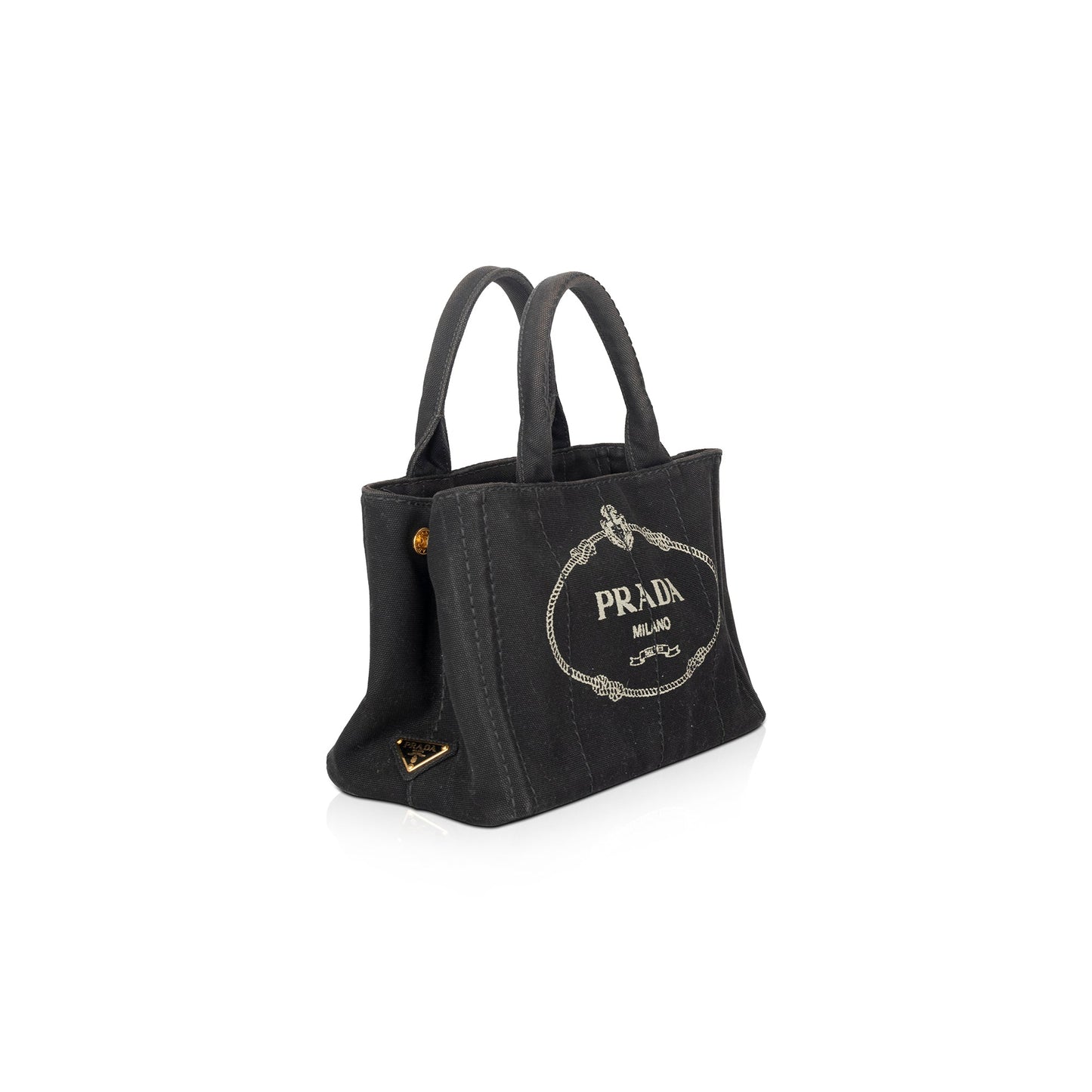 Prada Small Canapa Logo Tote