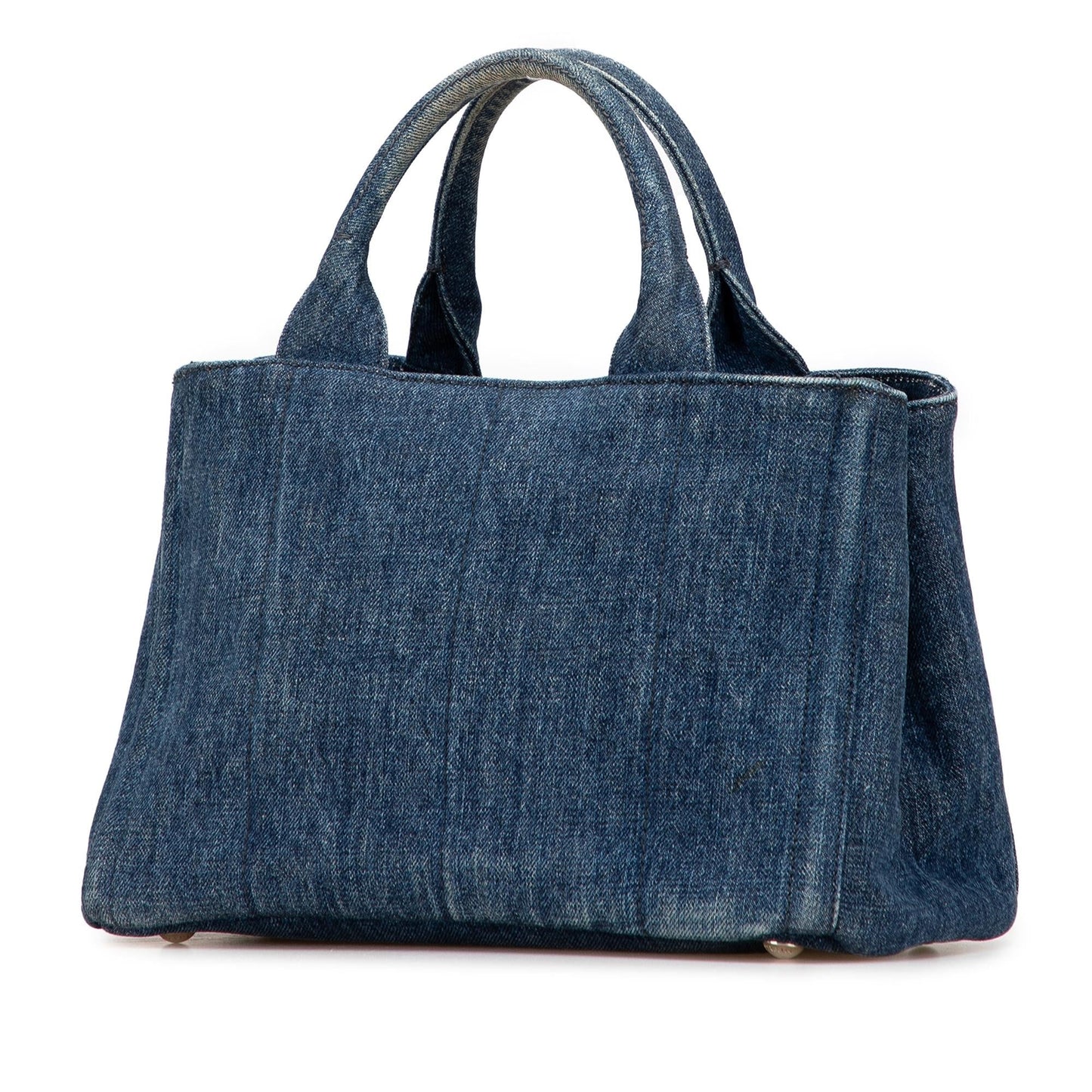 Prada Small Denim Canapa Bijoux Satchel